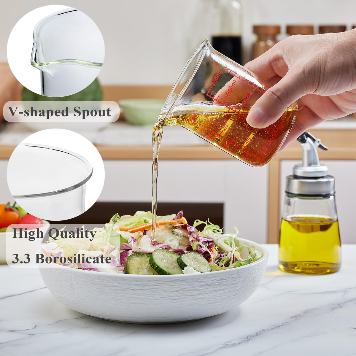 Ackers Glass Measuring Cup 1 Cup