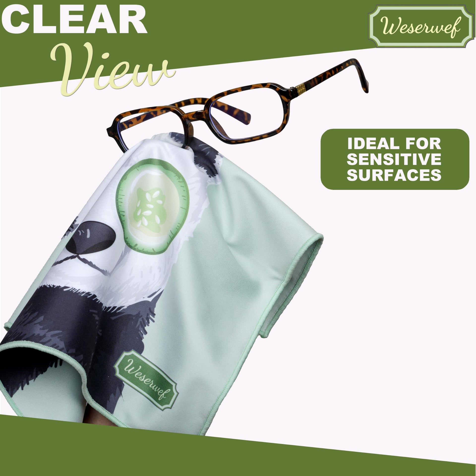Design Microfiber Glasses Cleaning Cloth