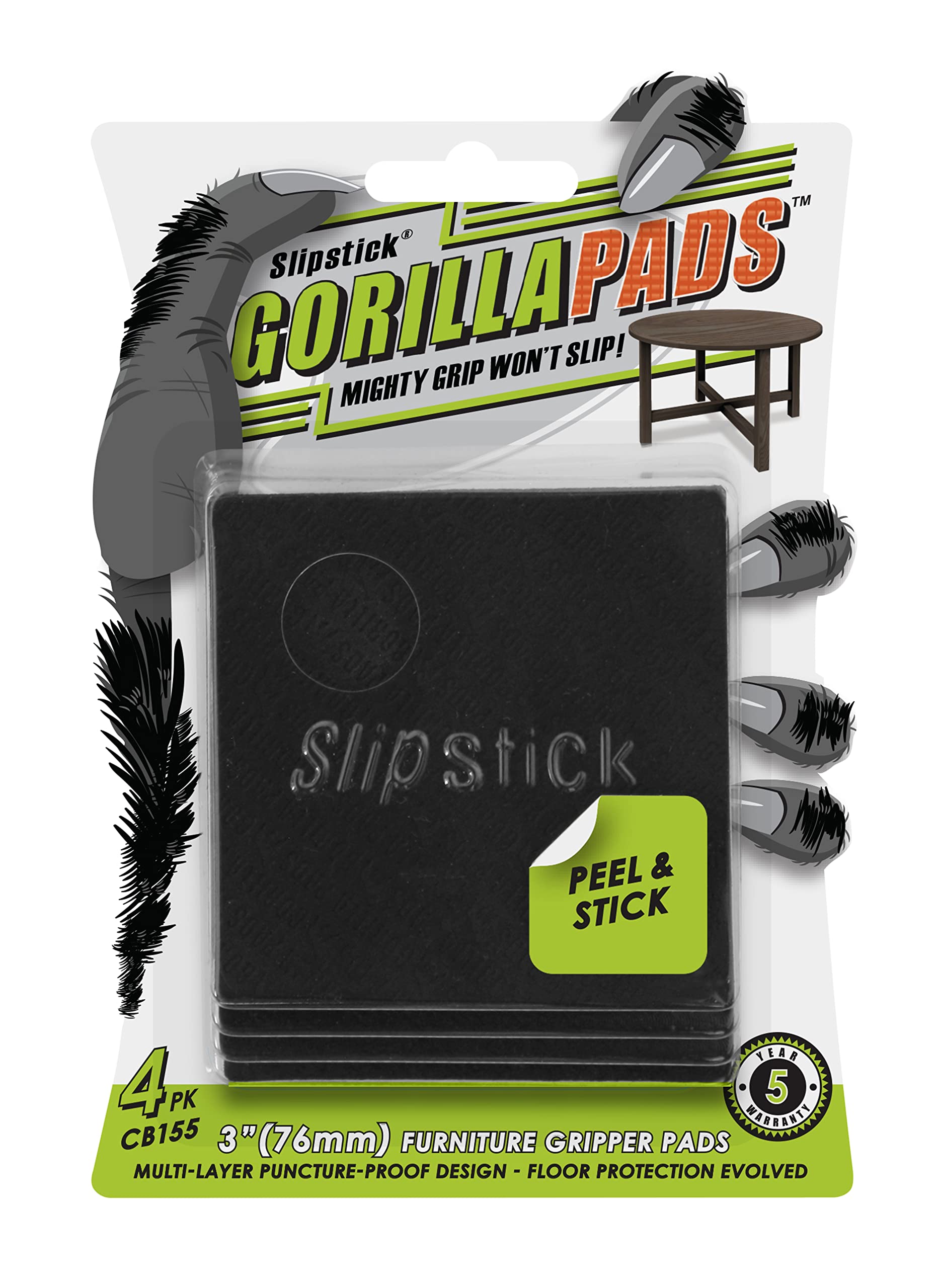 GorillaPads Non Slip Furniture Pads (4 Count)