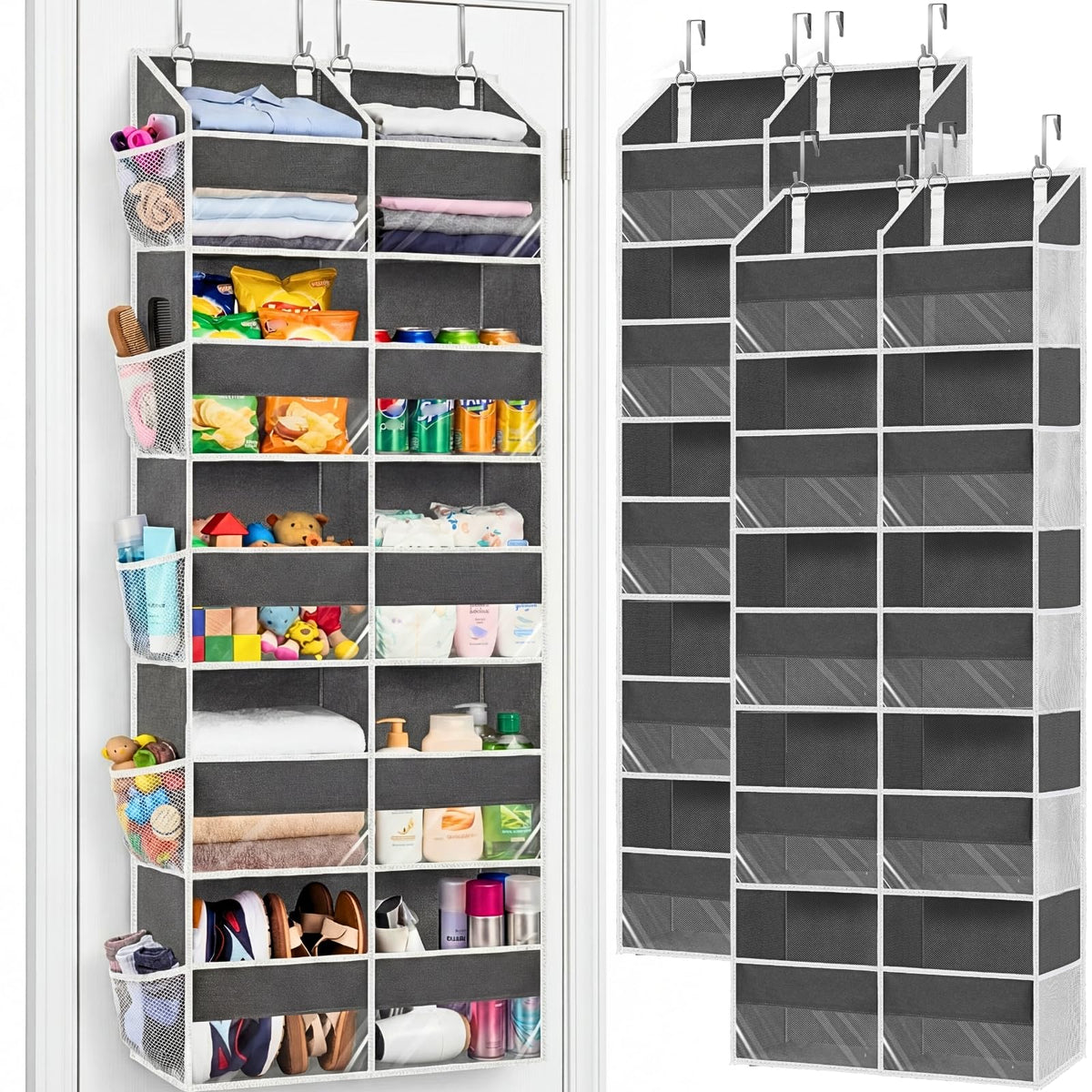 2 Pack Over the Door Organizer 5 Tiers