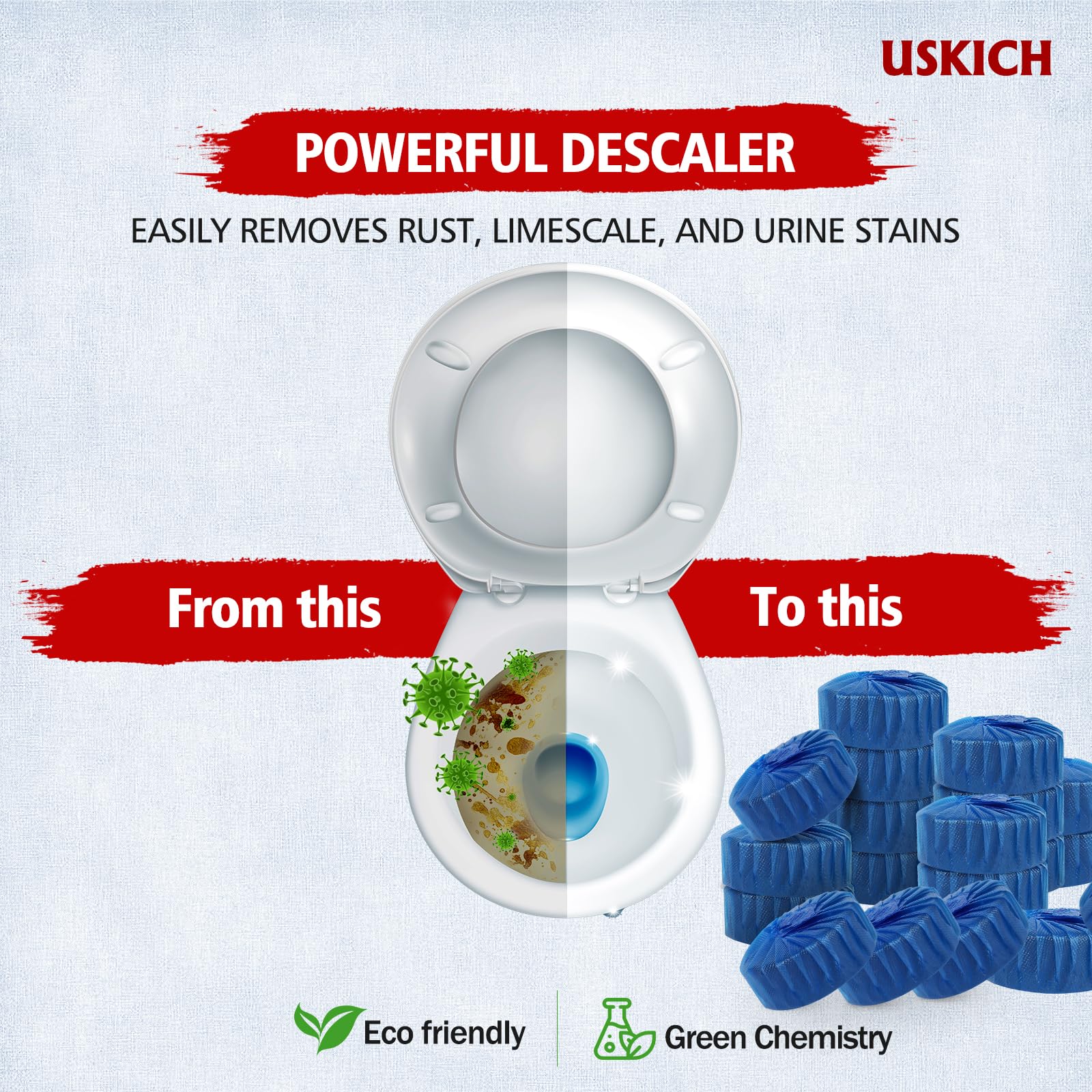40 Pack Toilet Bowl Cleaner Tablets (40 Count)