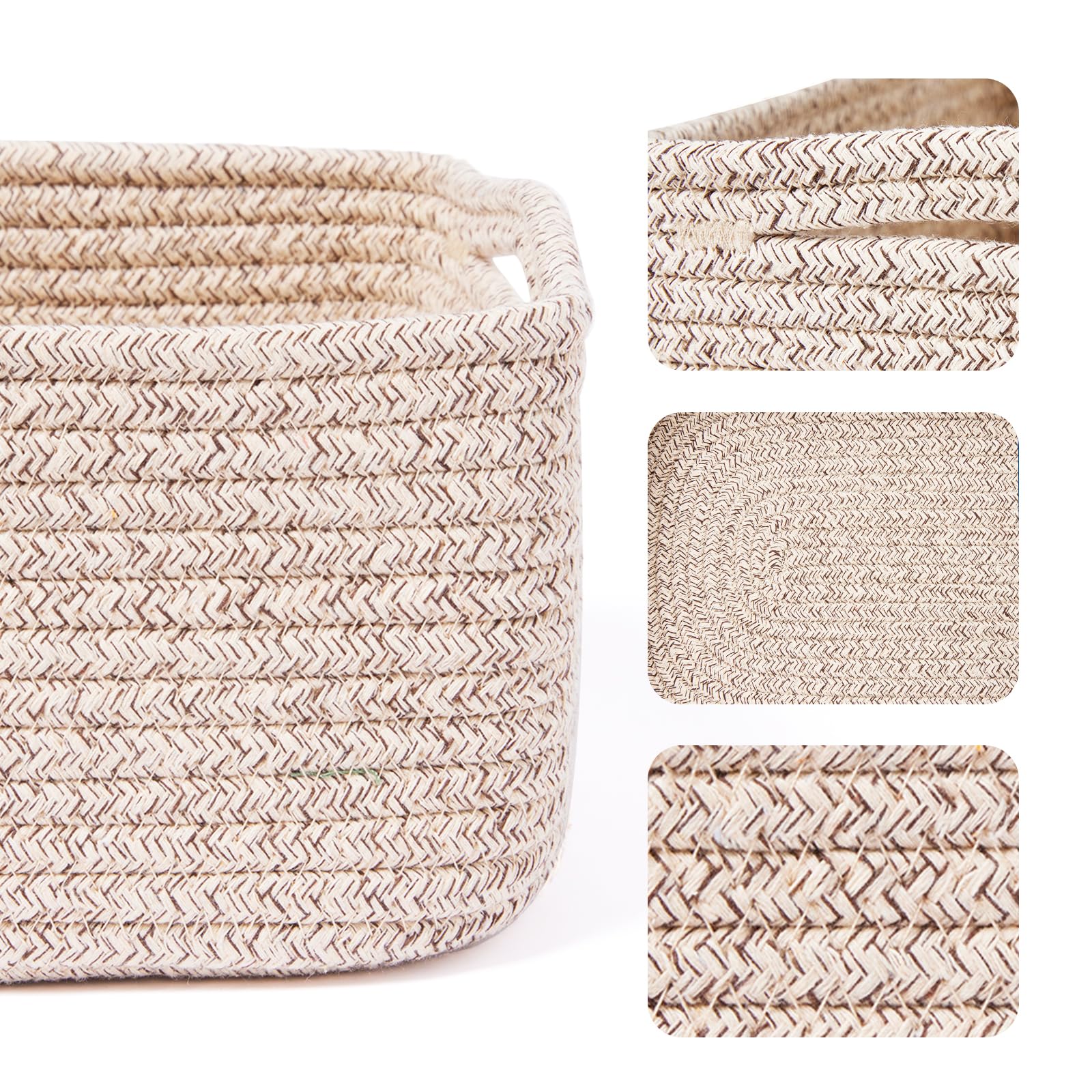 Small Storage Baskets for Organizing (4 Count)
