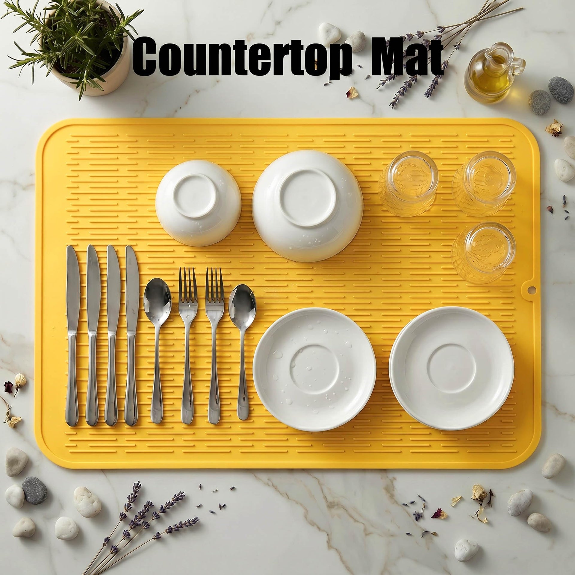 Silicone Dish Drying Mat for Multiple Usage