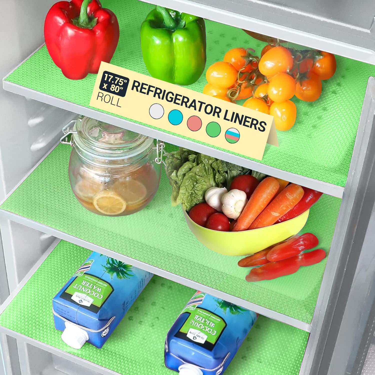 Refrigerator Liners for Shelves by Linda’s Essentials