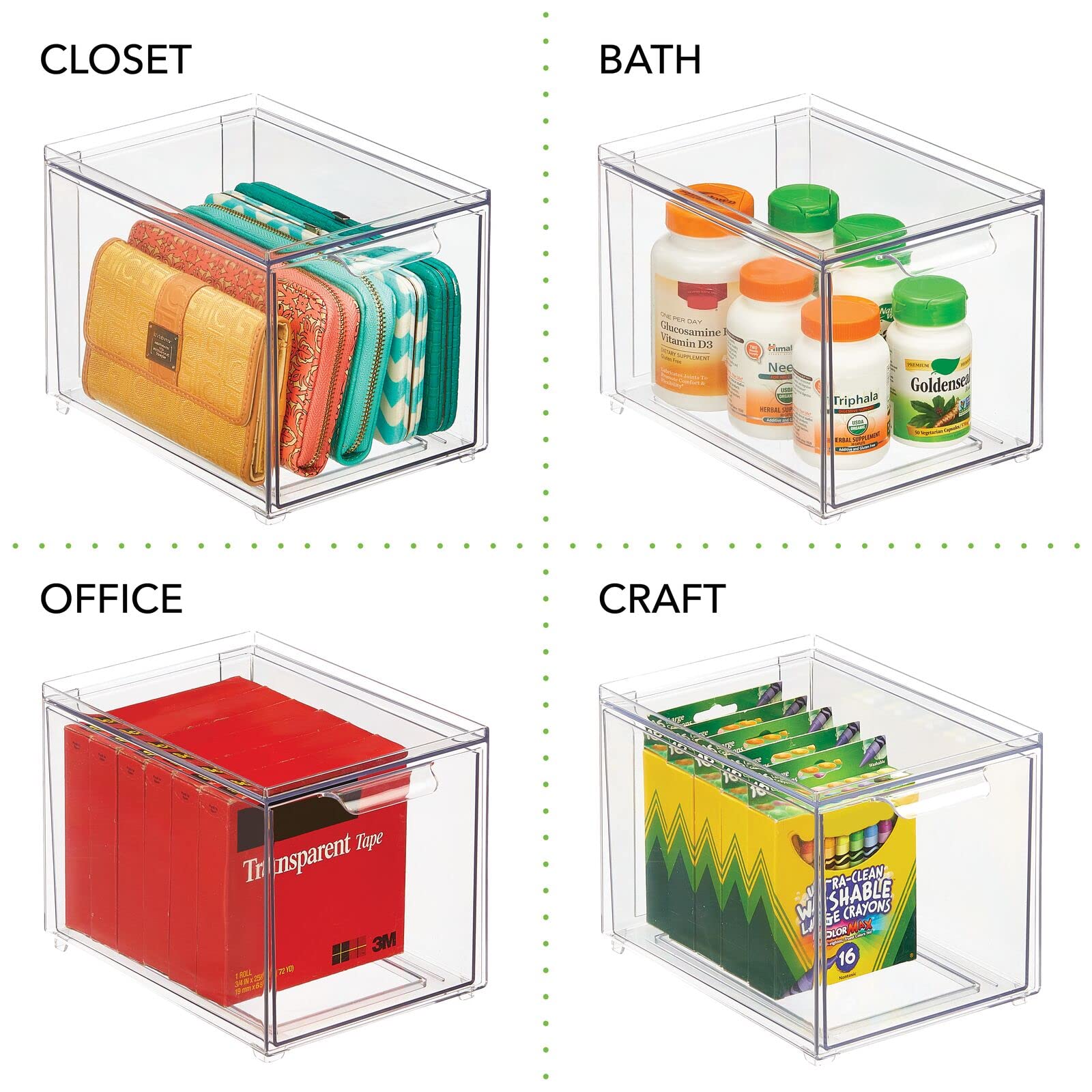 Kitchen Storage Drawer Box (2 Count)