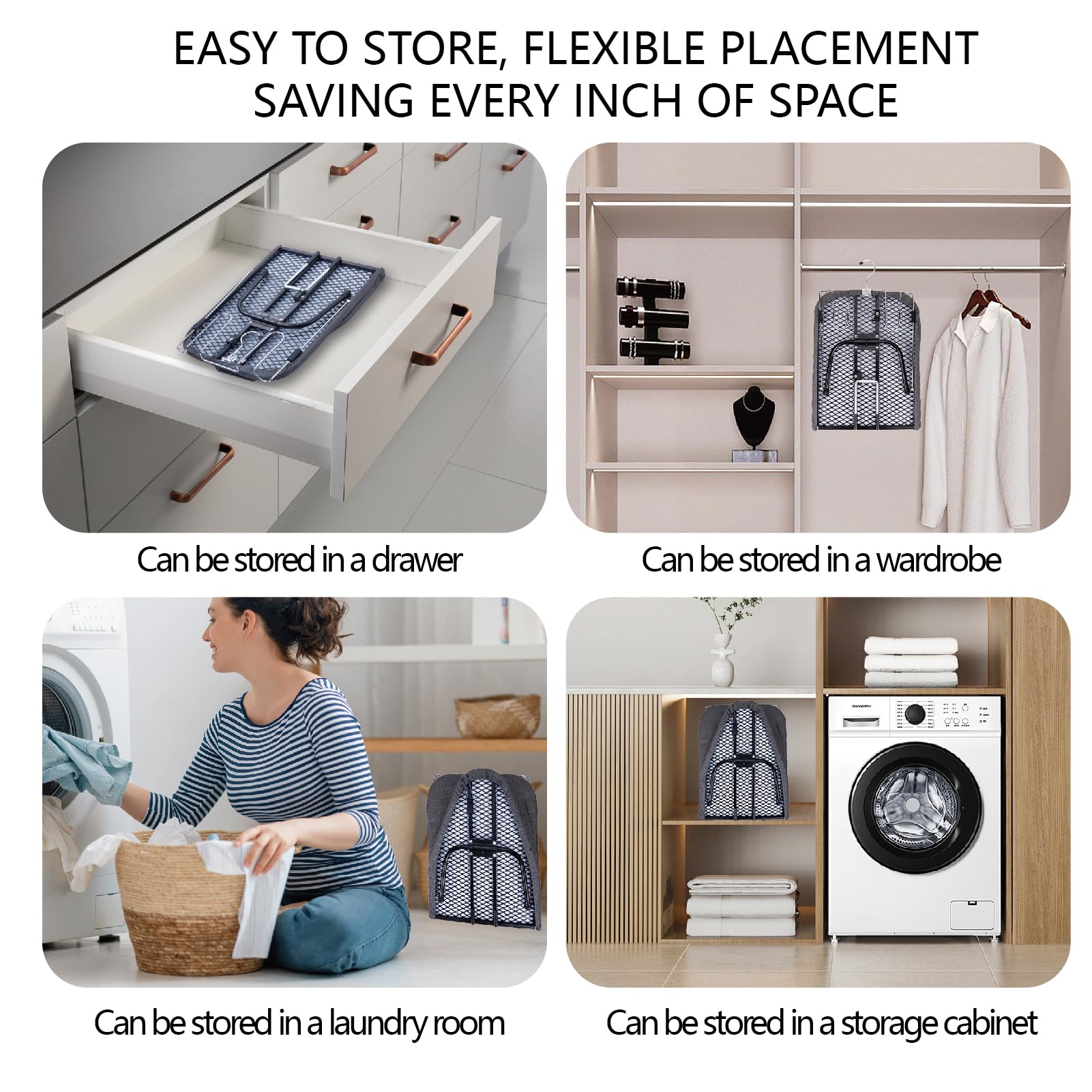 Metal Foldable Tabletop Ironing Board with Iron Rest