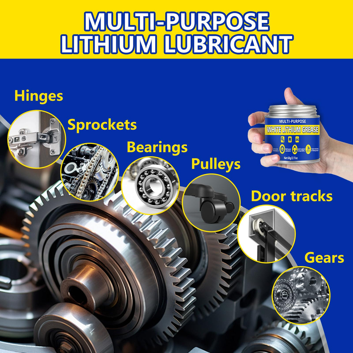 Multi Purpose White Lithium Grease (2.0288 Fl Oz)