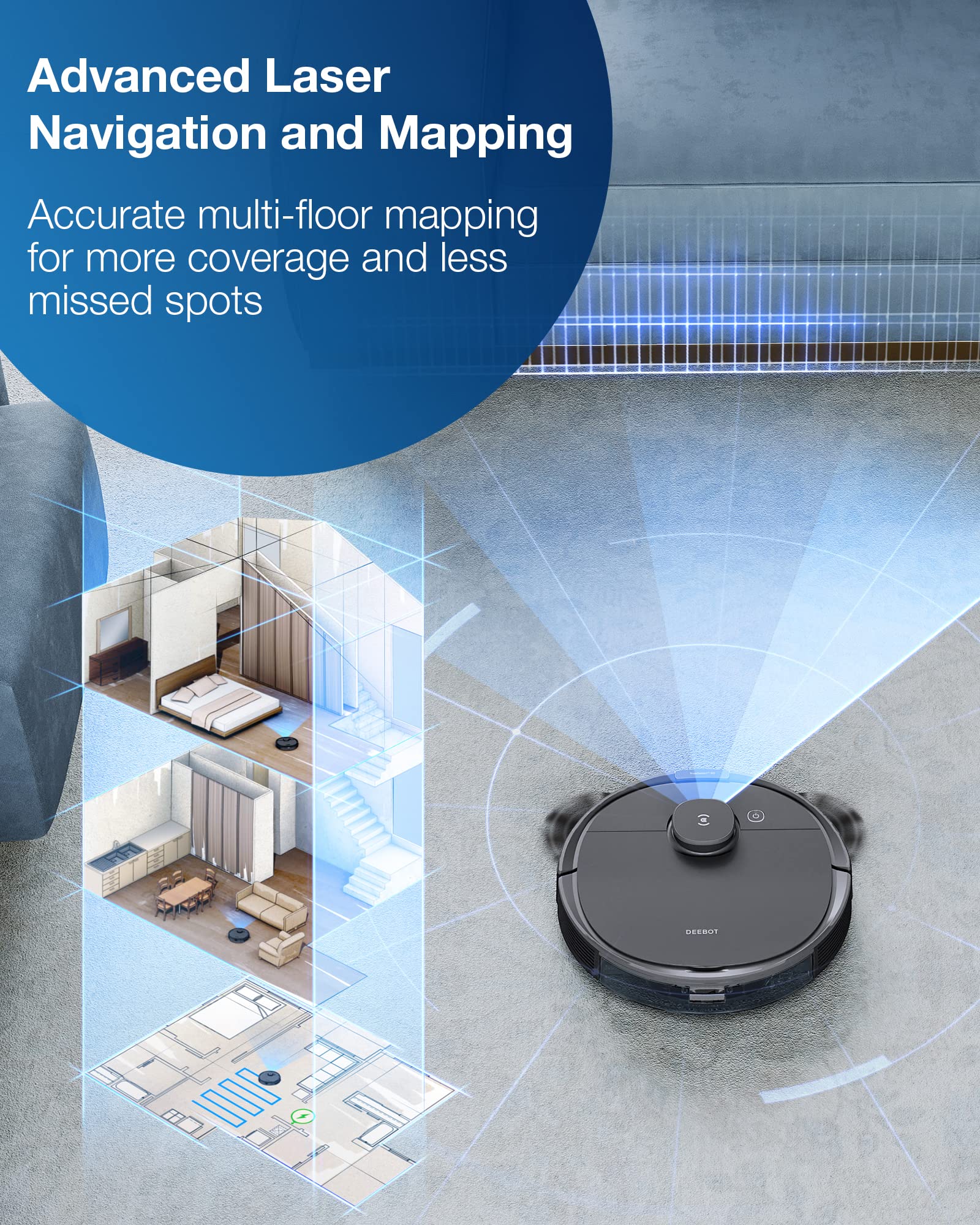 Deebot T8 Robot Vacuum and Mop Cleaner