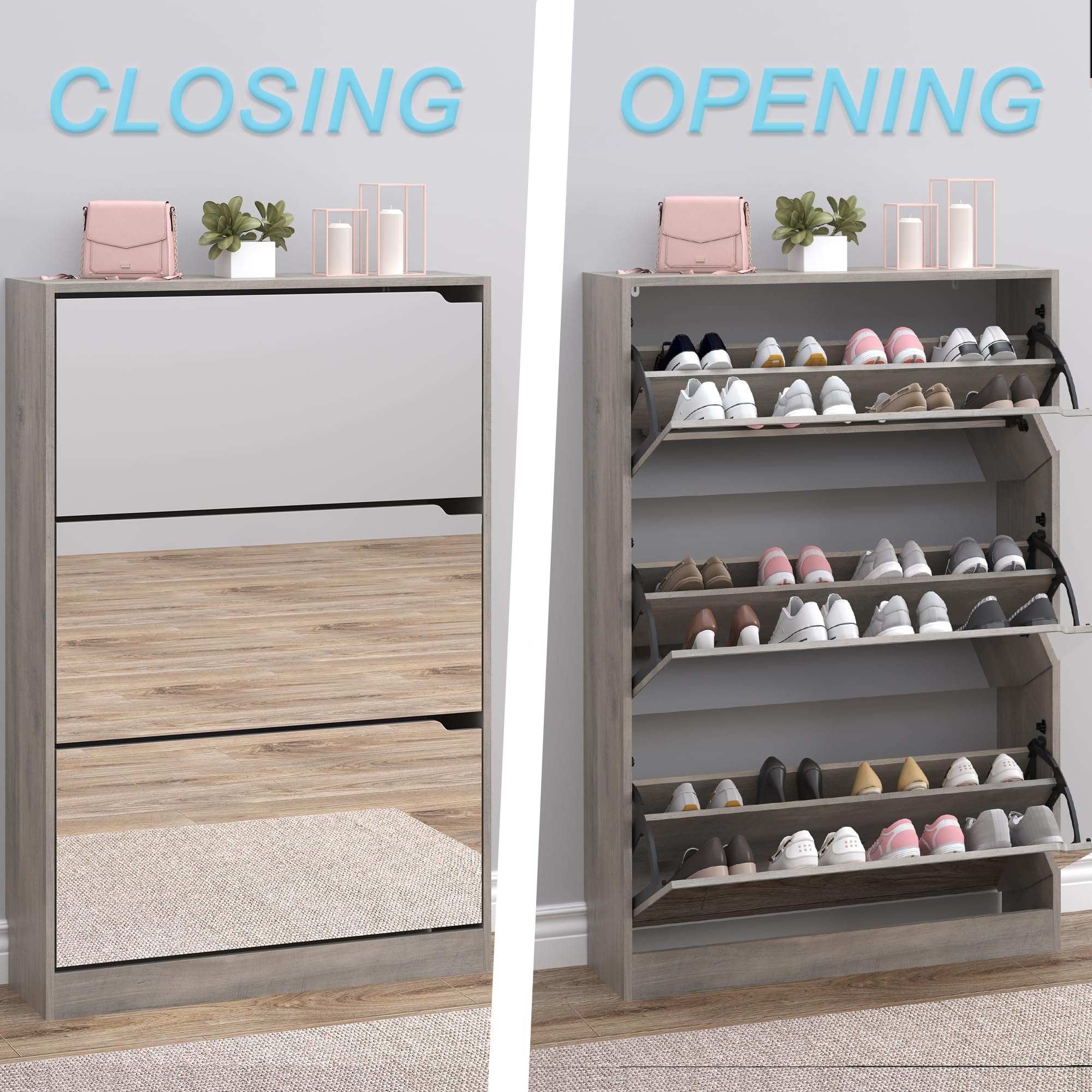 Shoe Cabinet with 3