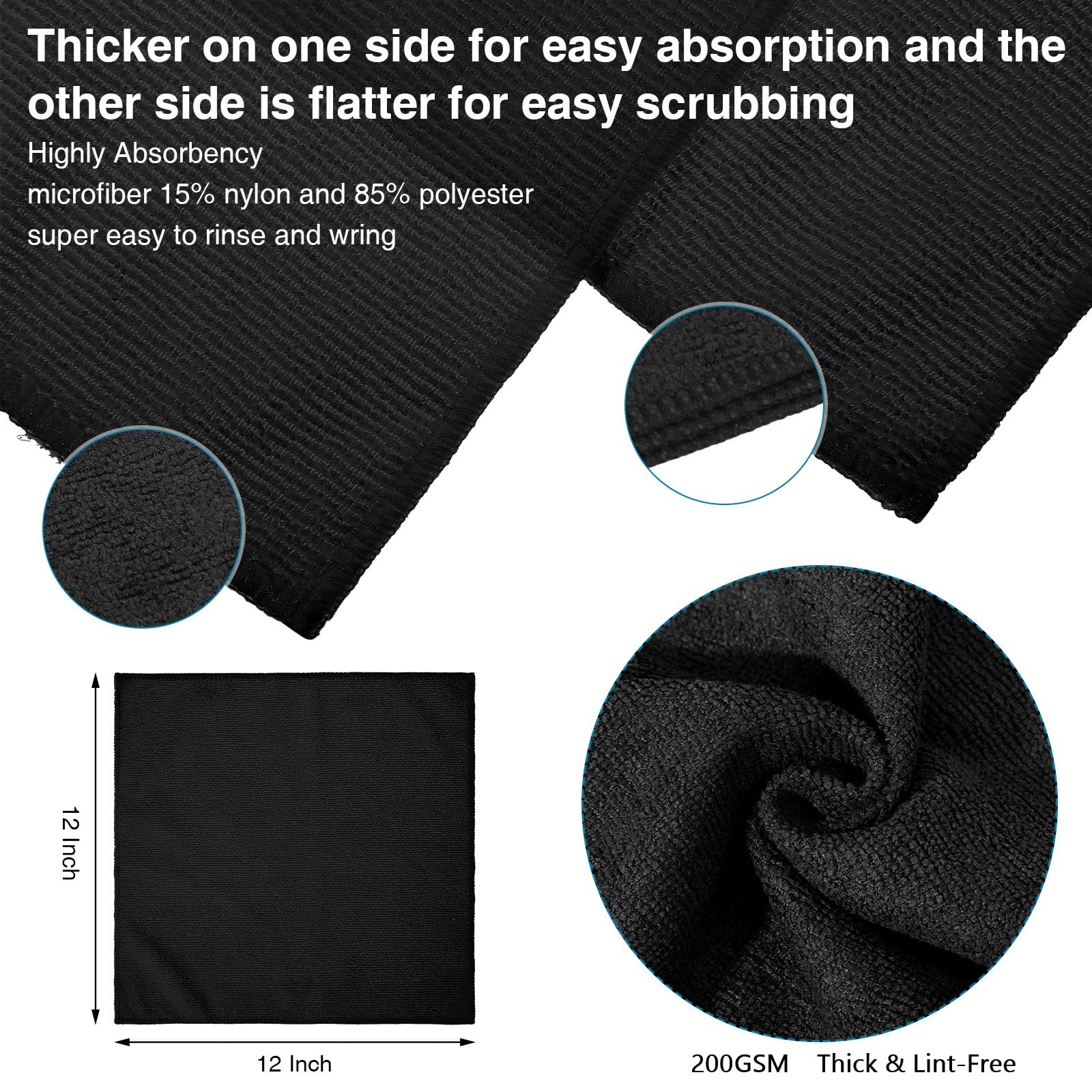 200 Microfiber Cleaning Cloths