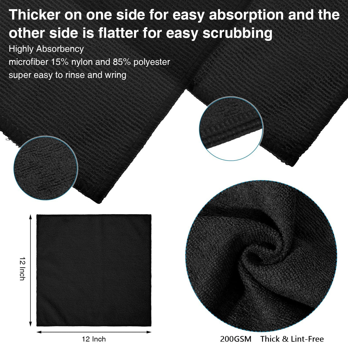 400 Microfiber Cleaning Cloths (400 Count)