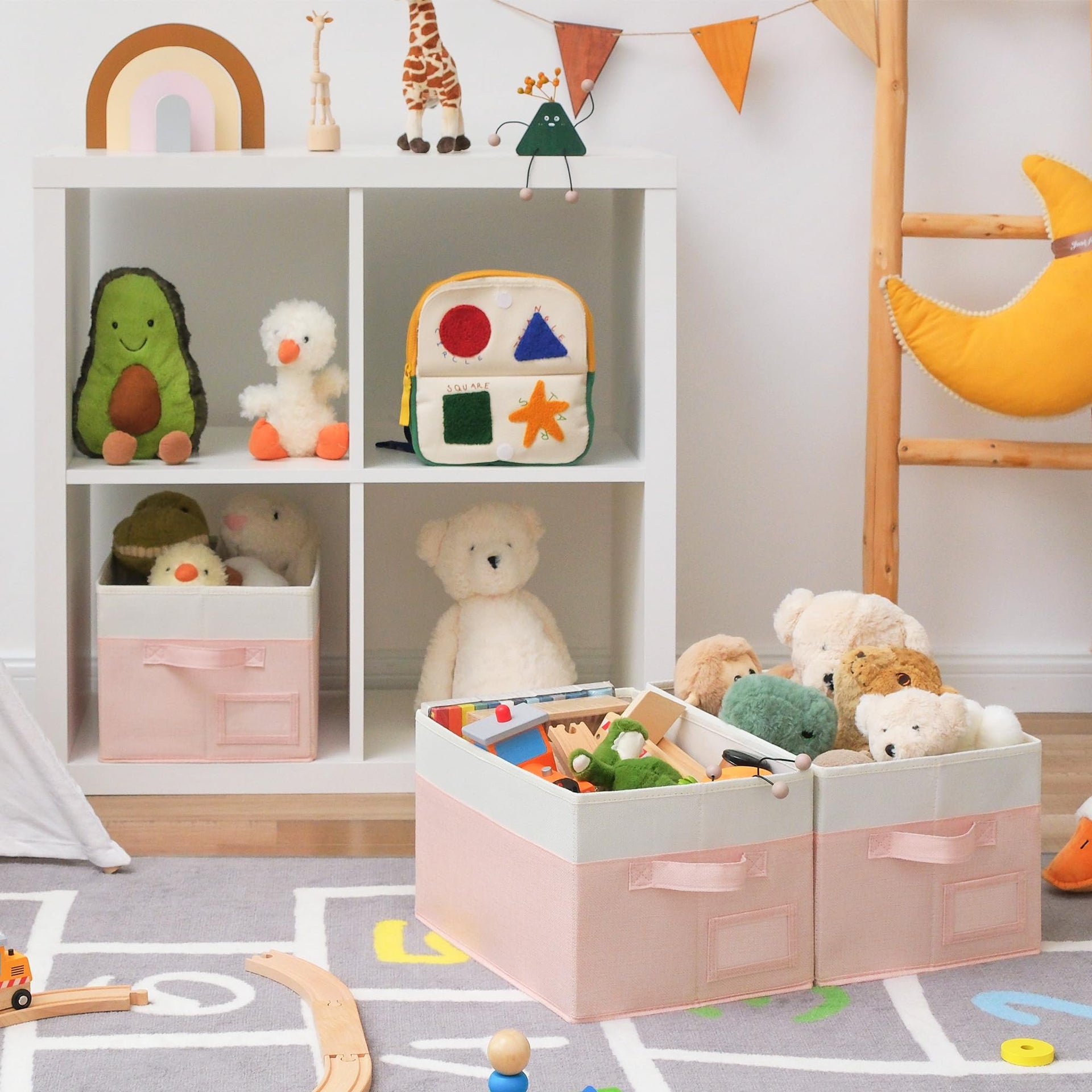 Closet Storage Bins with Label (3 Count)