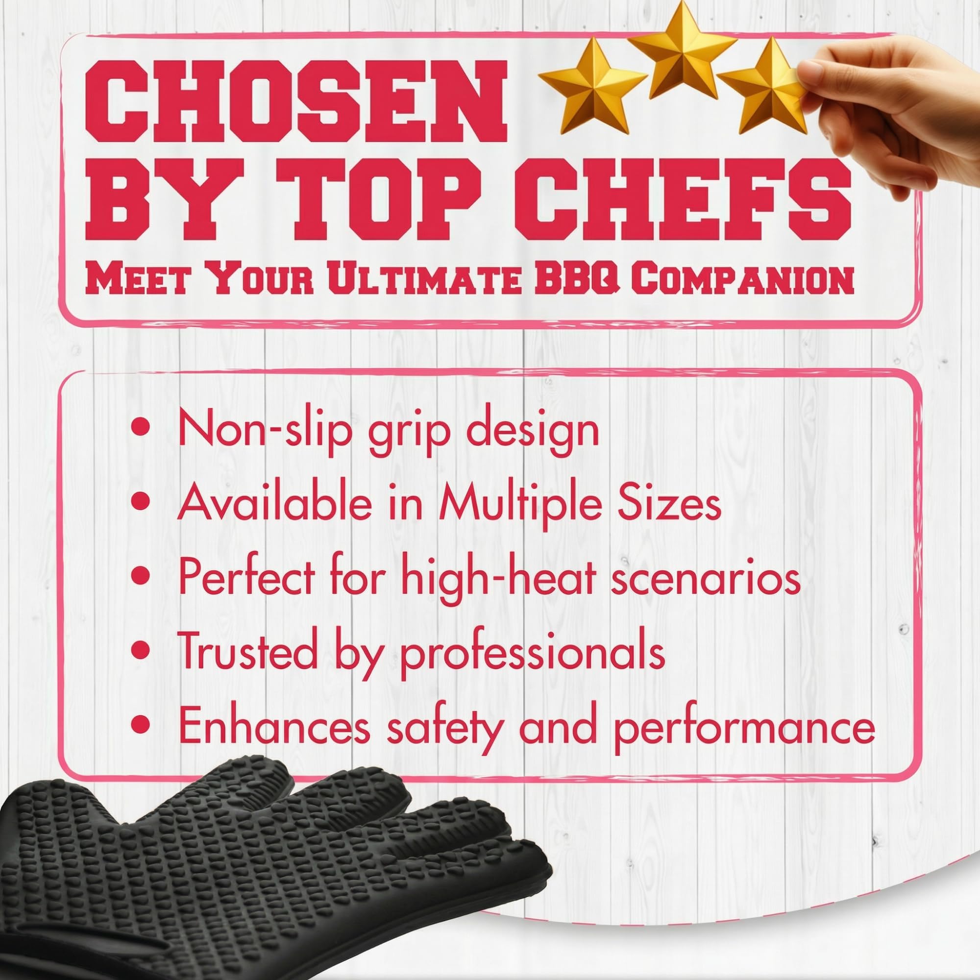 Silicone Smoker BBQ Gloves