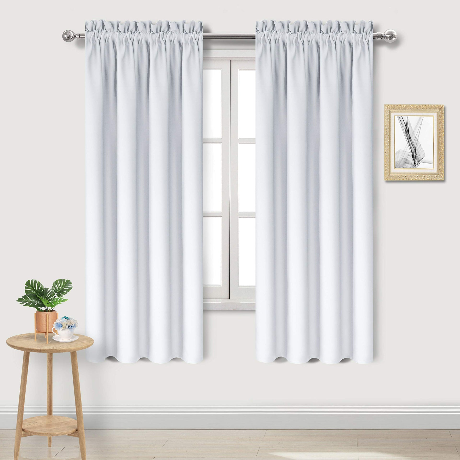 Blackout Curtains for Bedroom Living Room 42 x 63 Inch Long 2 Panels