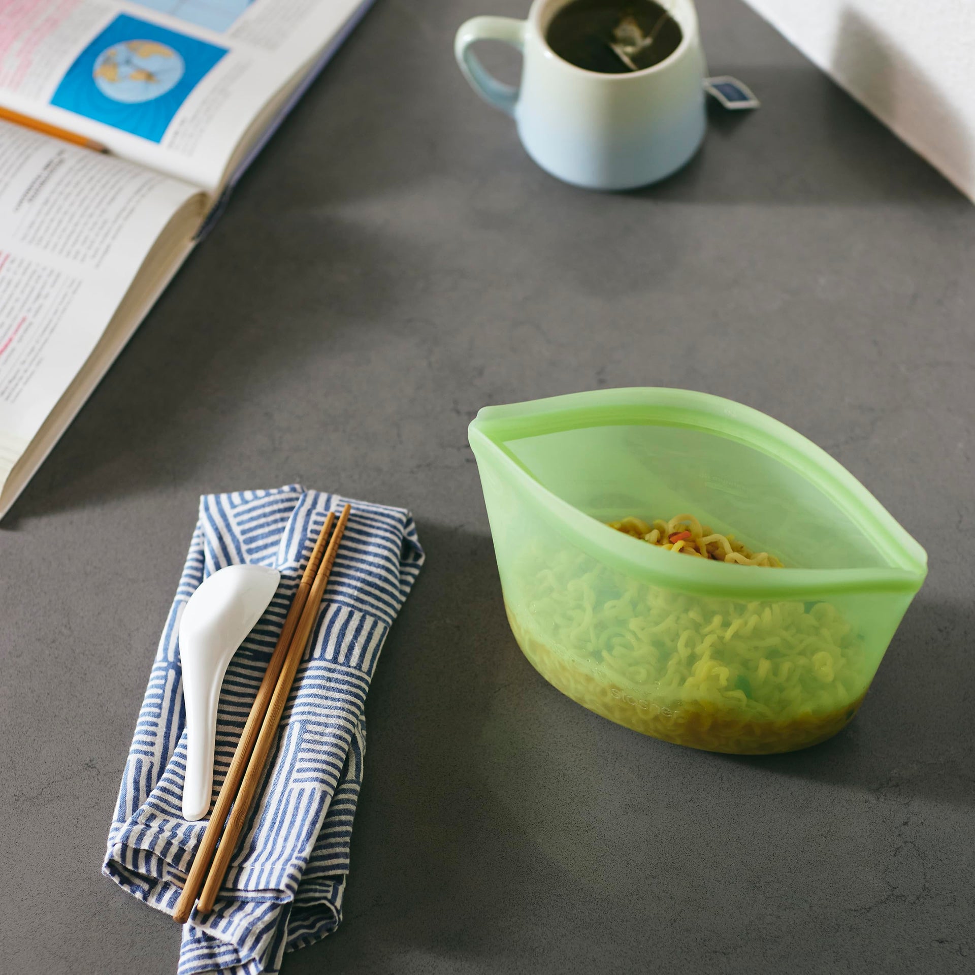 Premium Reusable Silicone Food Storage Bowl