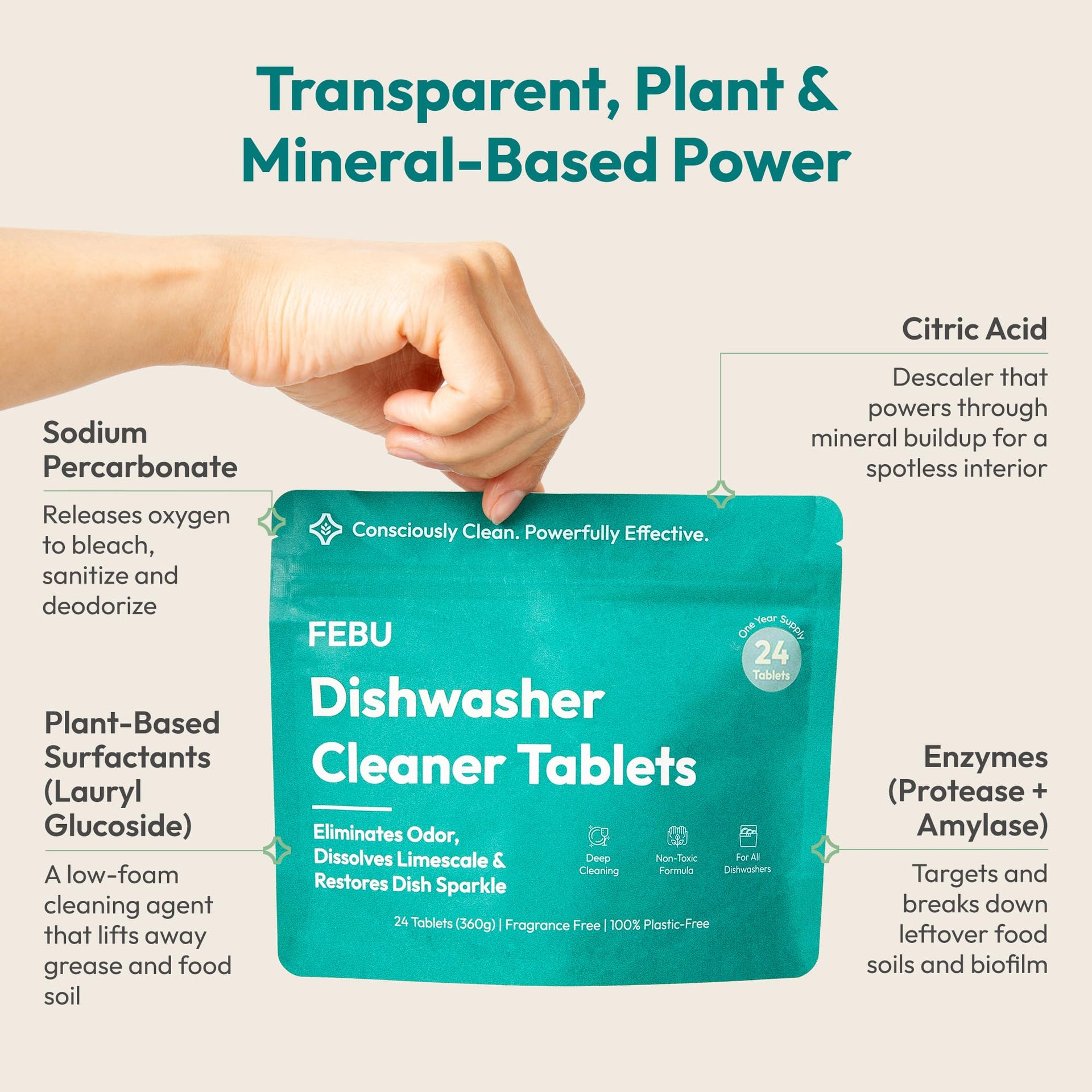 Dishwasher Cleaner Tablets (24 Count)