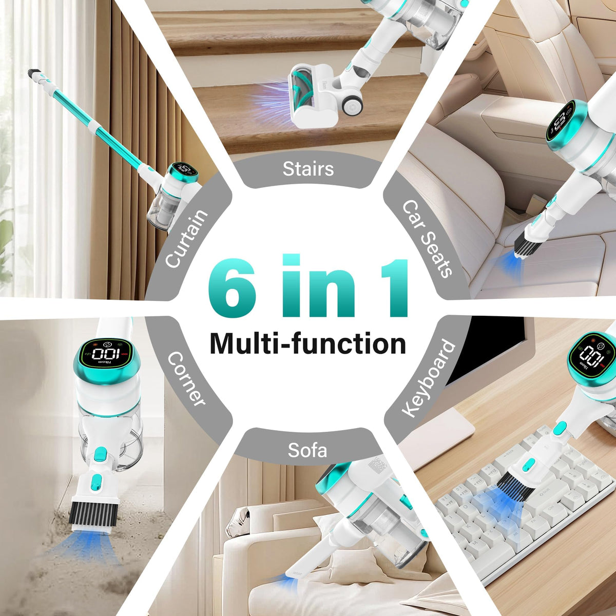 V500 Cordless Vacuum Cleaner for Home
