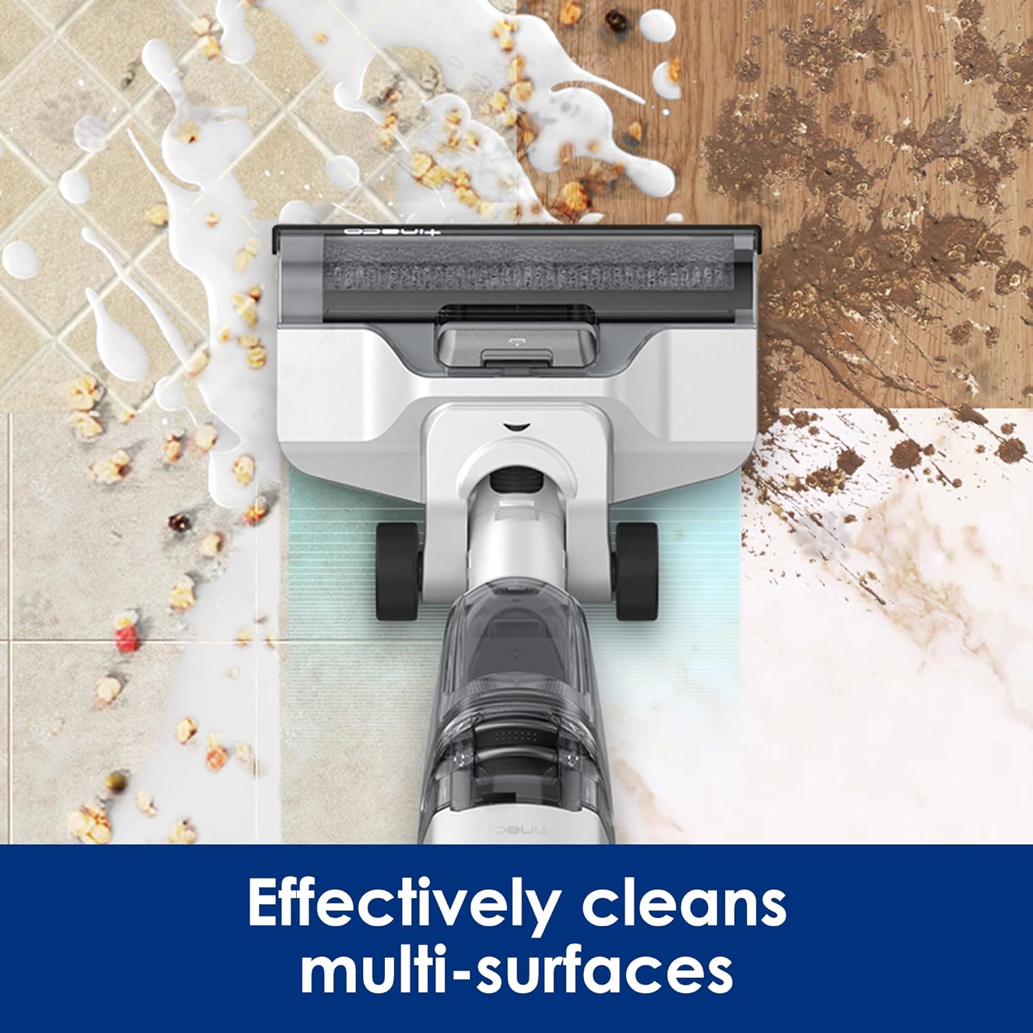 Tineco iFLOOR 2 Complete Cordless Wet Dry Vacuum Floor Cleaner and Mop, One-Step Cleaning for Hard Floors, Great for Sticky Messes and Pet Hair - ModHome Supplies