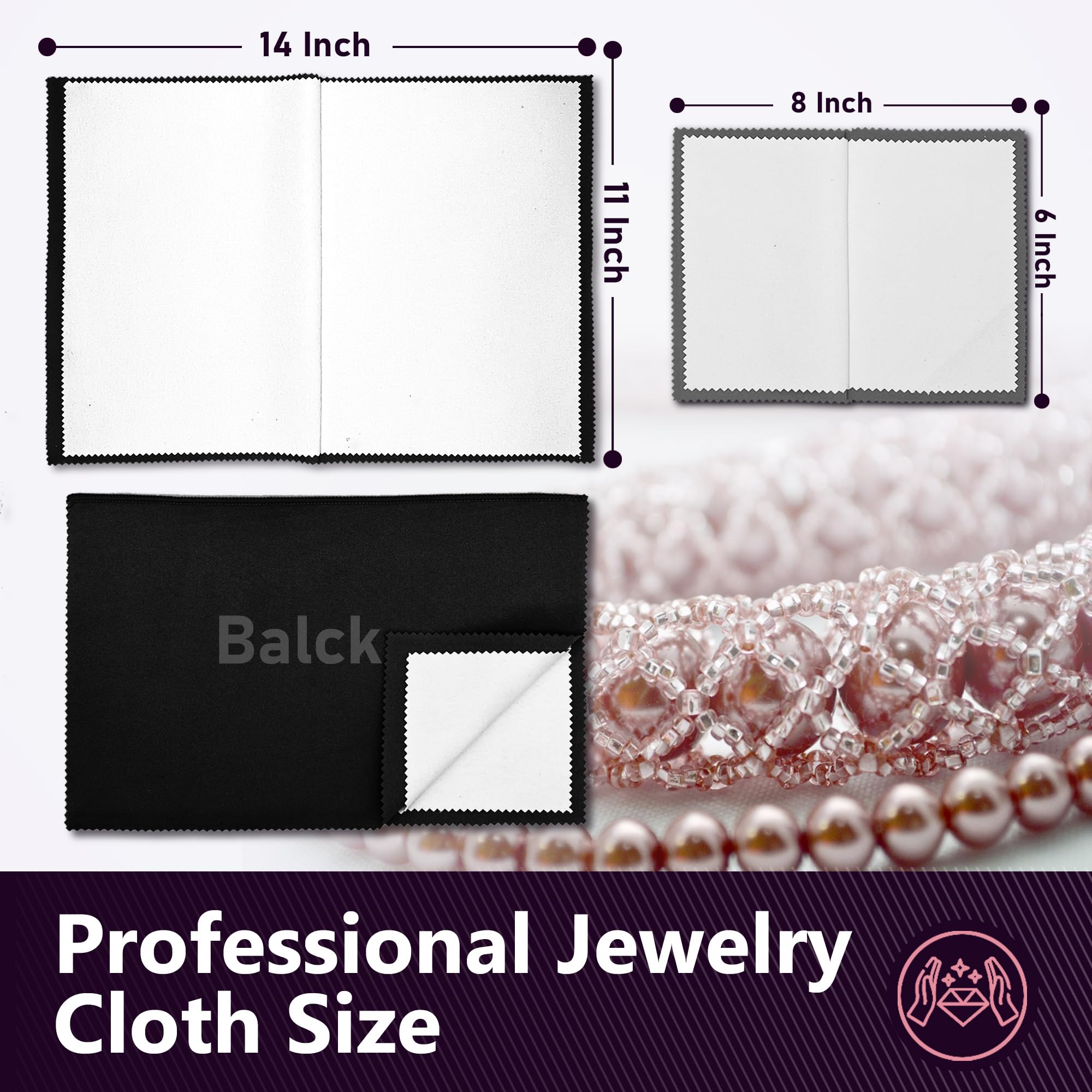 4 PCS Silver polishing Cloth