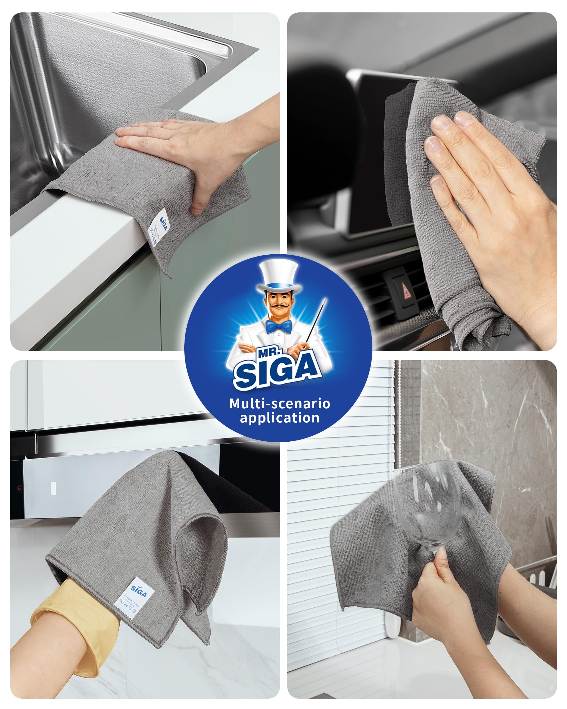 Microfiber Cleaning Cloths (15 Count)