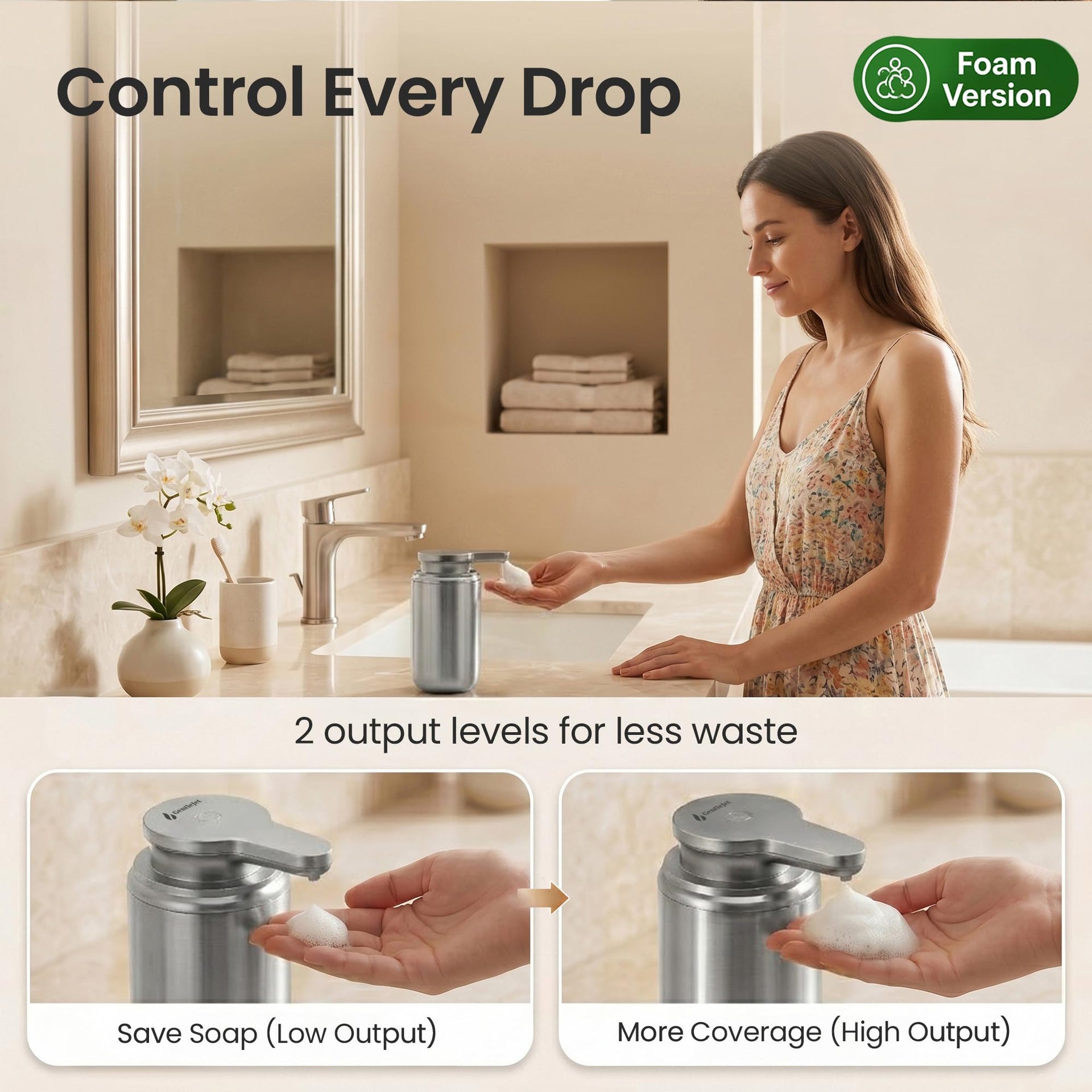 WaveJet Automatic Foaming Soap Dispenser Touchless Sensor