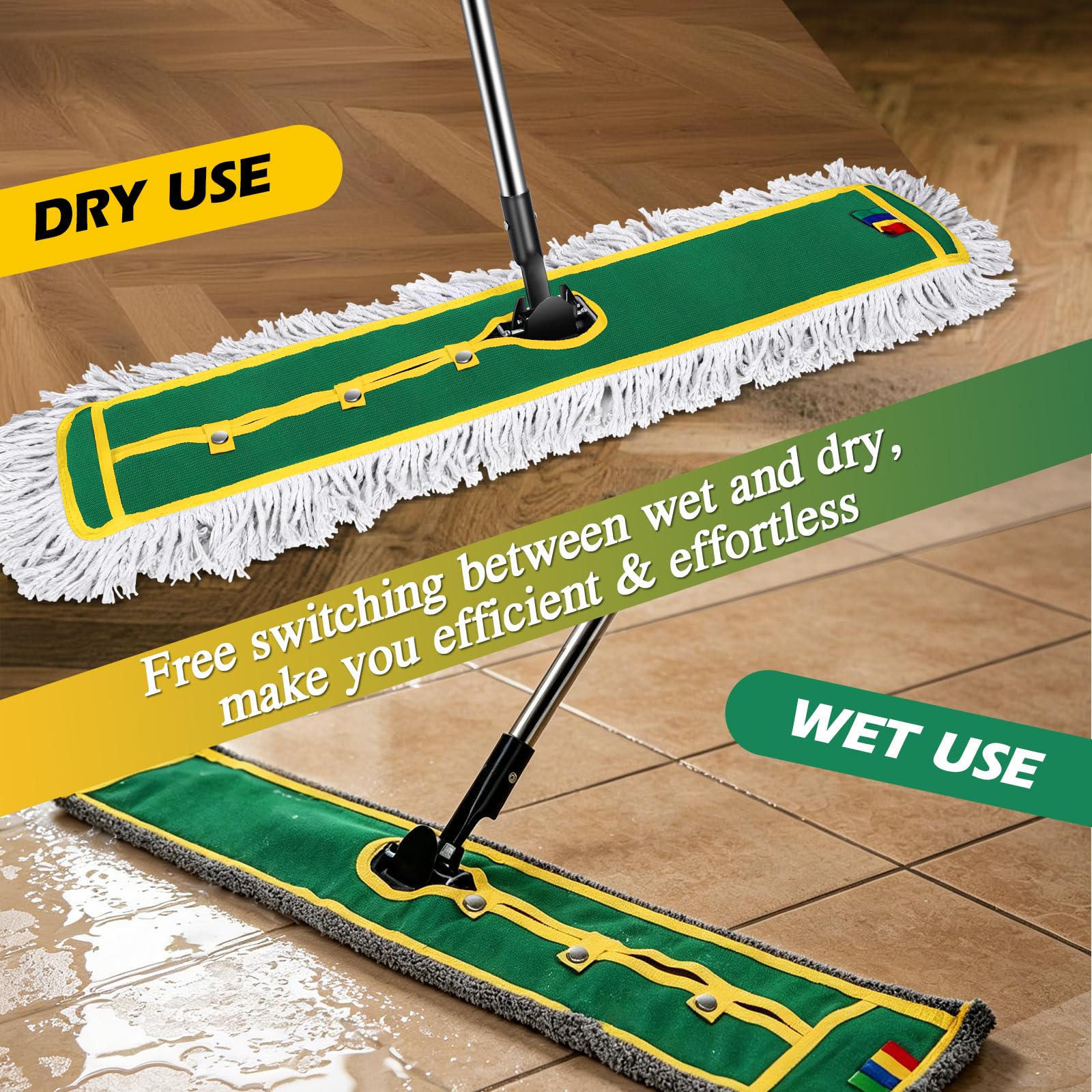 42" Commercial Dust Mop for Floor Cleaning