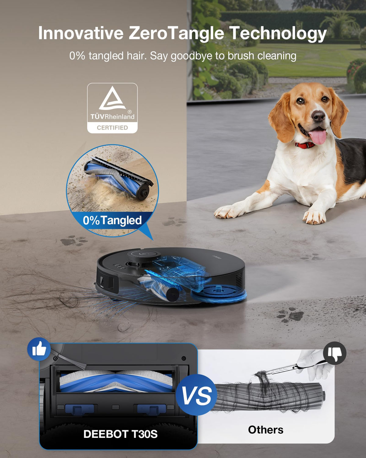 DEEBOT T30S Combo Robot Vacuum and Mop