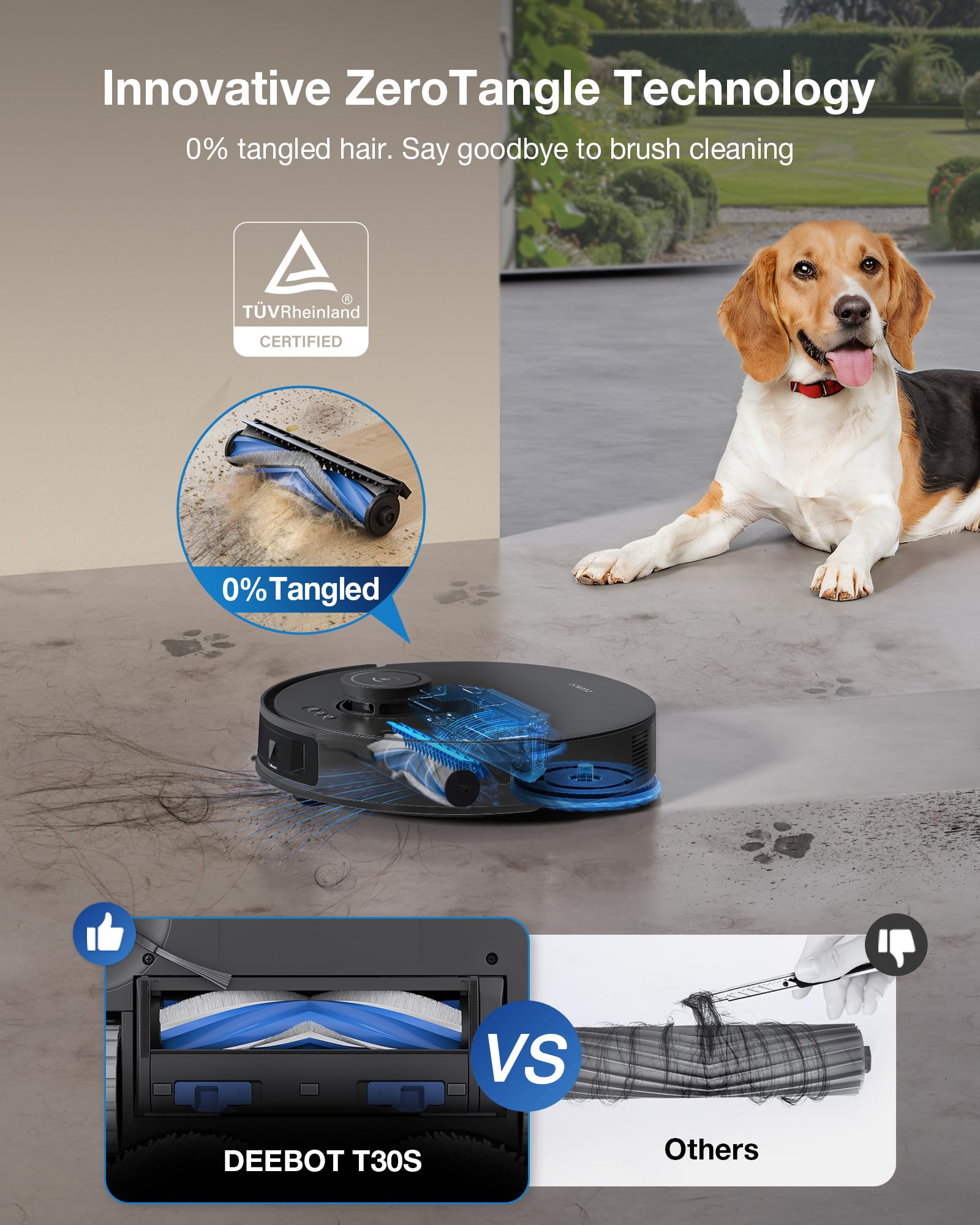 DEEBOT T30S Combo Robot Vacuum and Mop