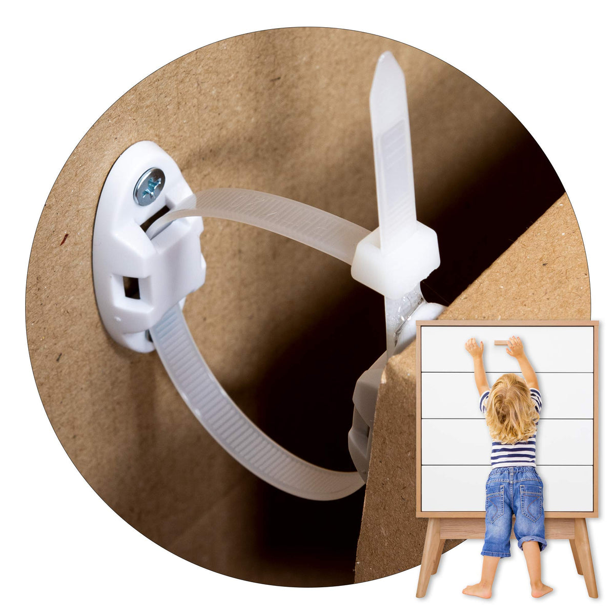 12 Pack Furniture Anchors for Baby Proofing (12 Count)