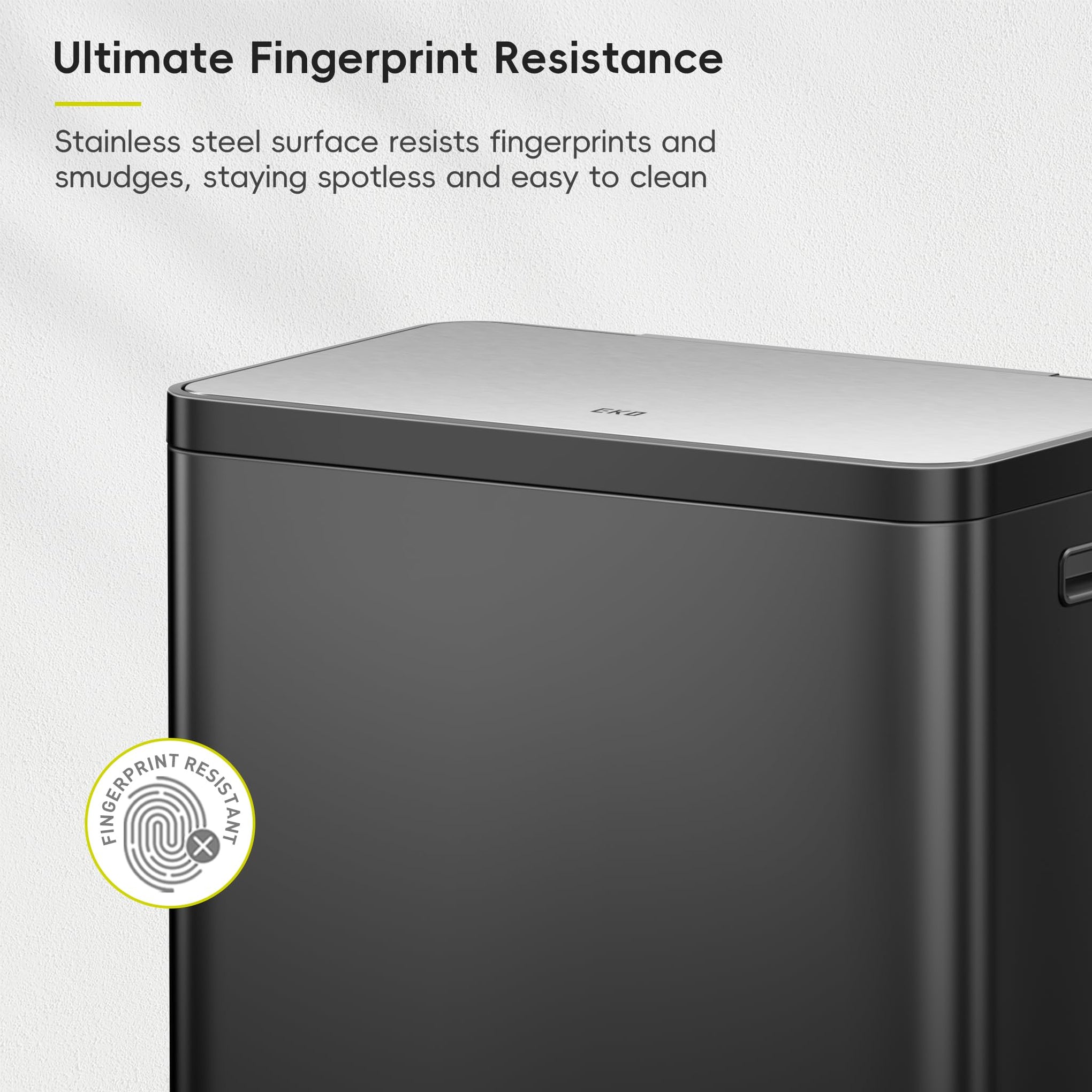 EcoCasa II 36L+24L Dual Trash Can with Recycle Bin