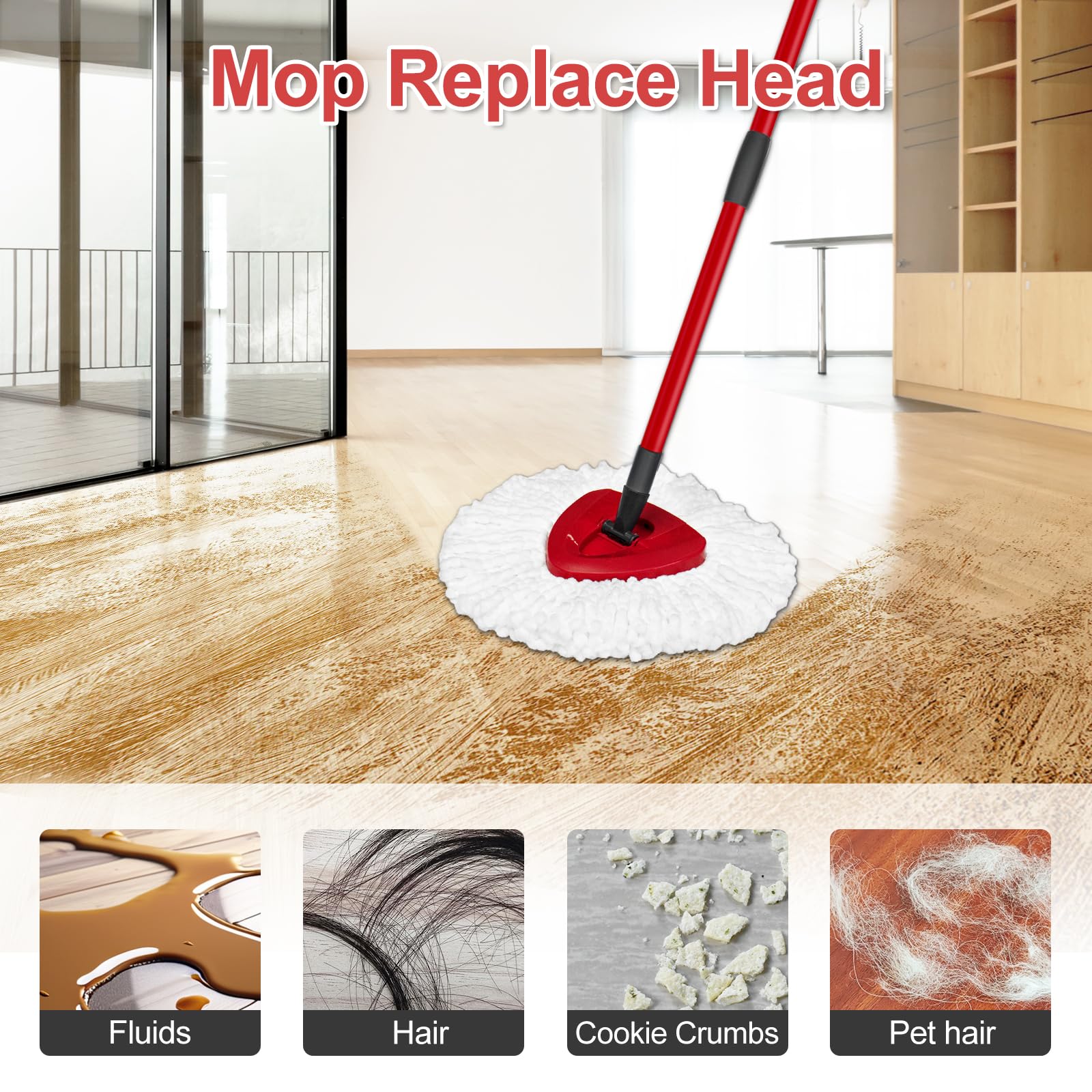 Mop Heads Replacement for Ocedar (7 Count)