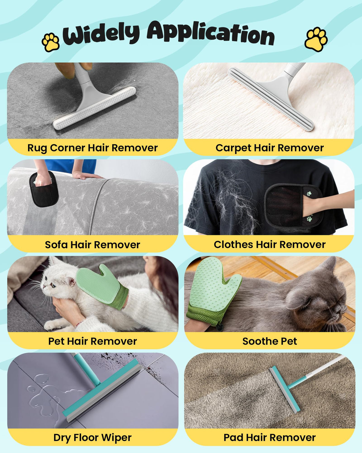 Carpet Rake for Pet Hair Removal Tool