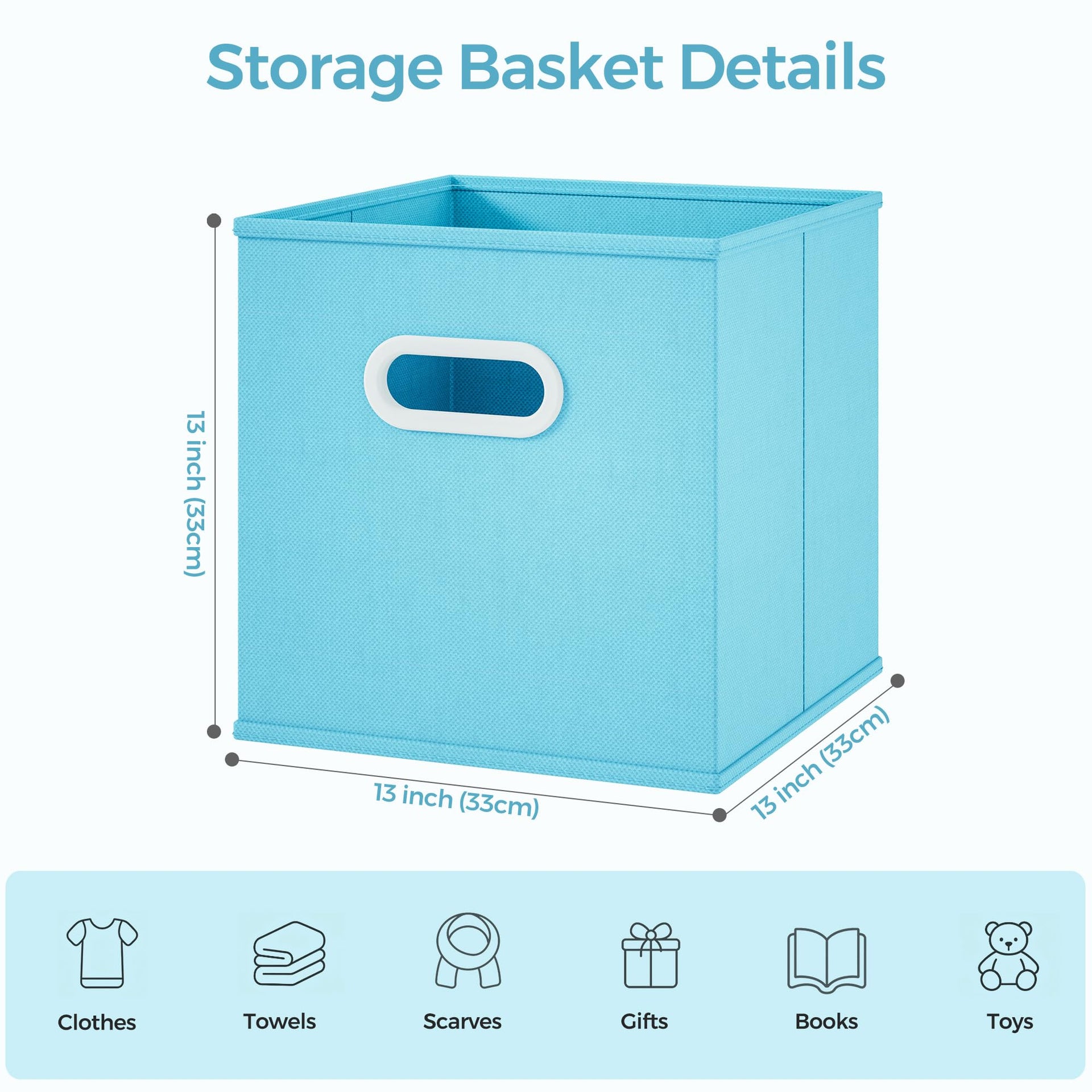 Fabric Storage Cubes Bins (6 Count)