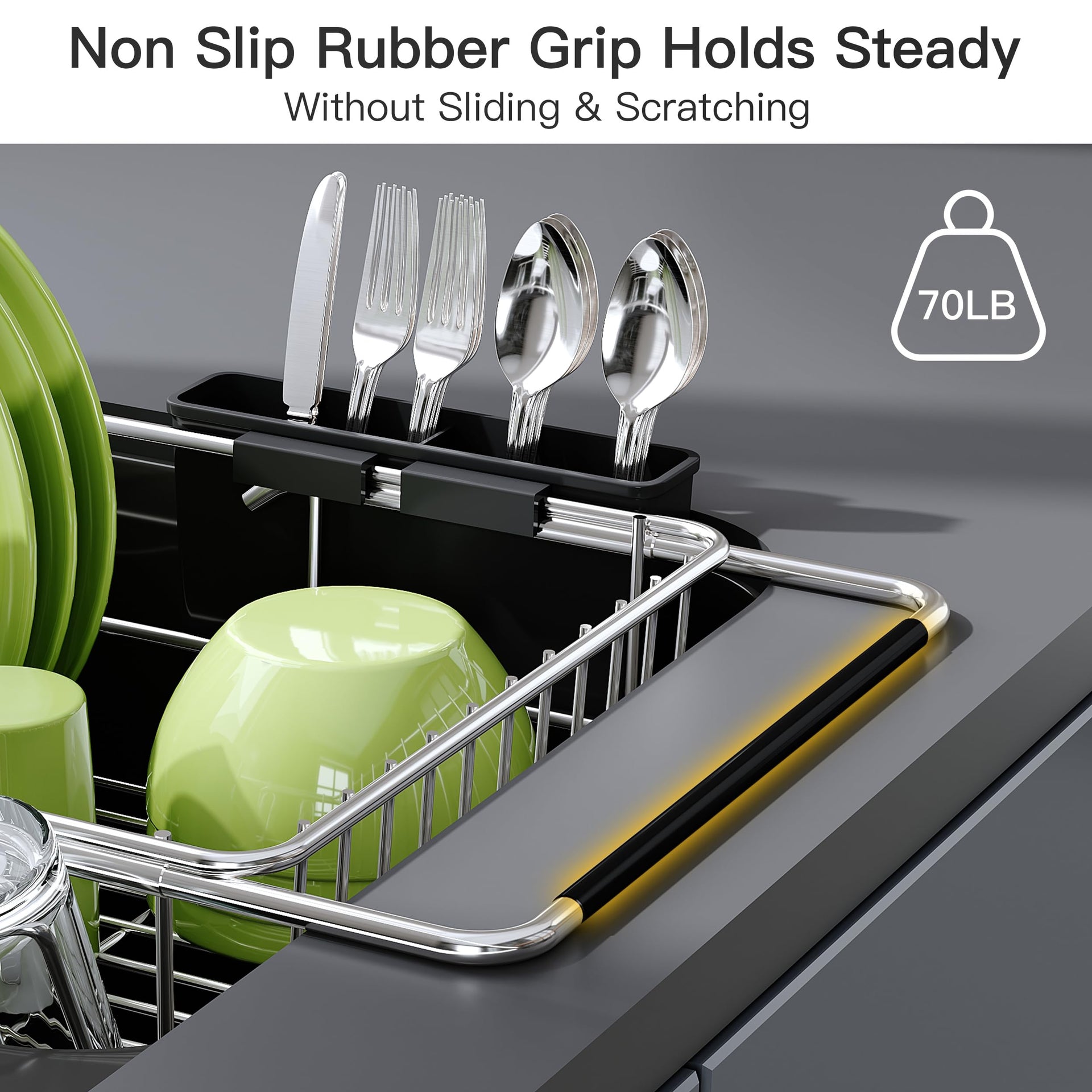 Dish Drying Rack in Sink