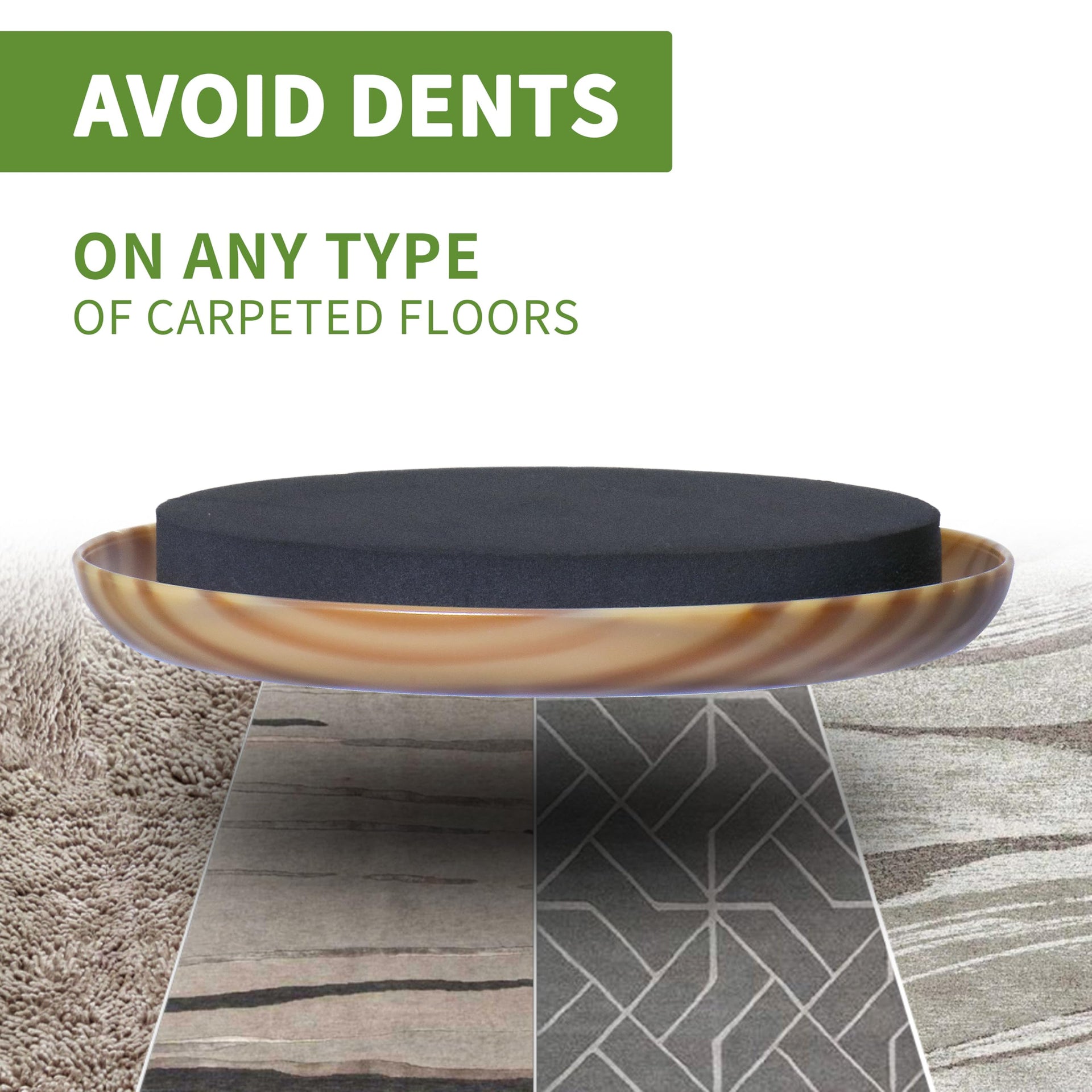 Furniture Sliders for Carpet 8 PCS (8 Count)