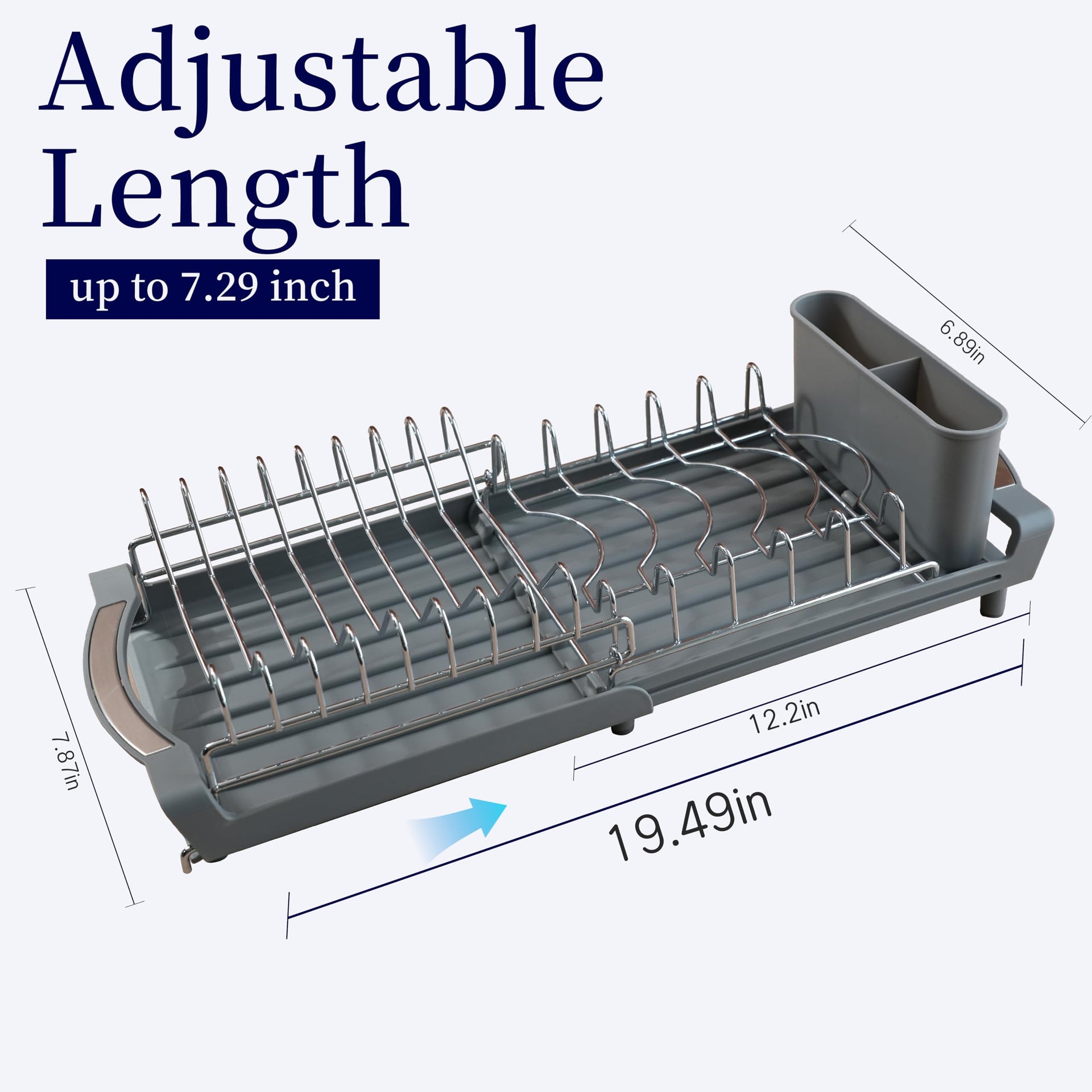 Dish Drying Rack Compact Expandable