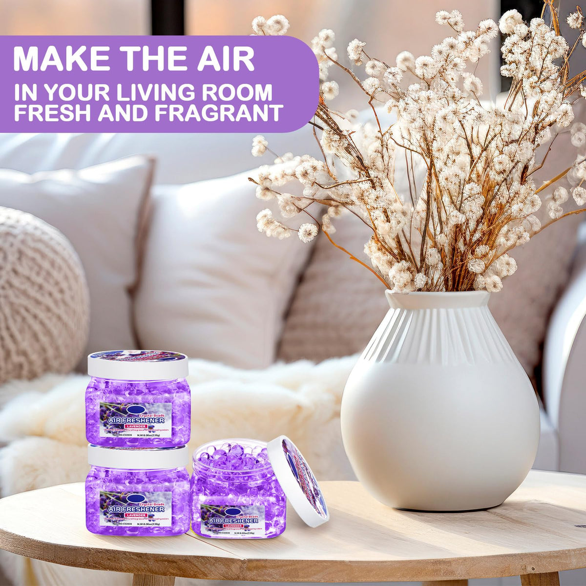 6 Pcs Air Freshener Beads Odor Eliminator Beads Odor (48 Fl Oz)