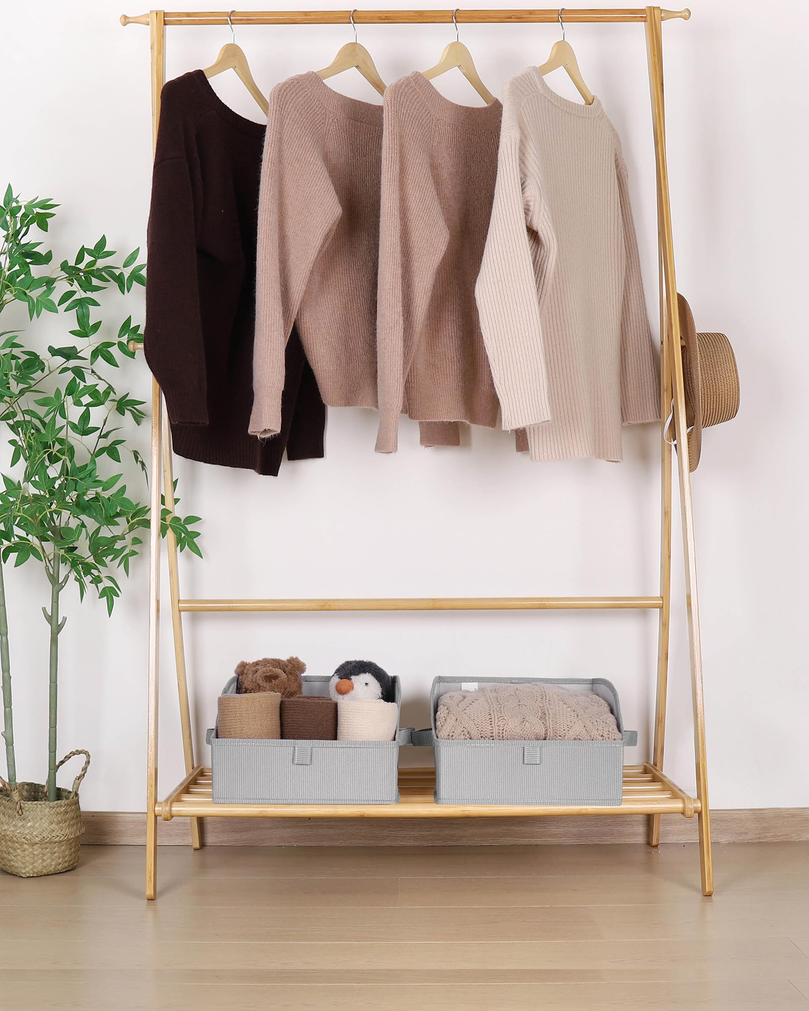 Closet Storage Bins with Handles (3 Count)
