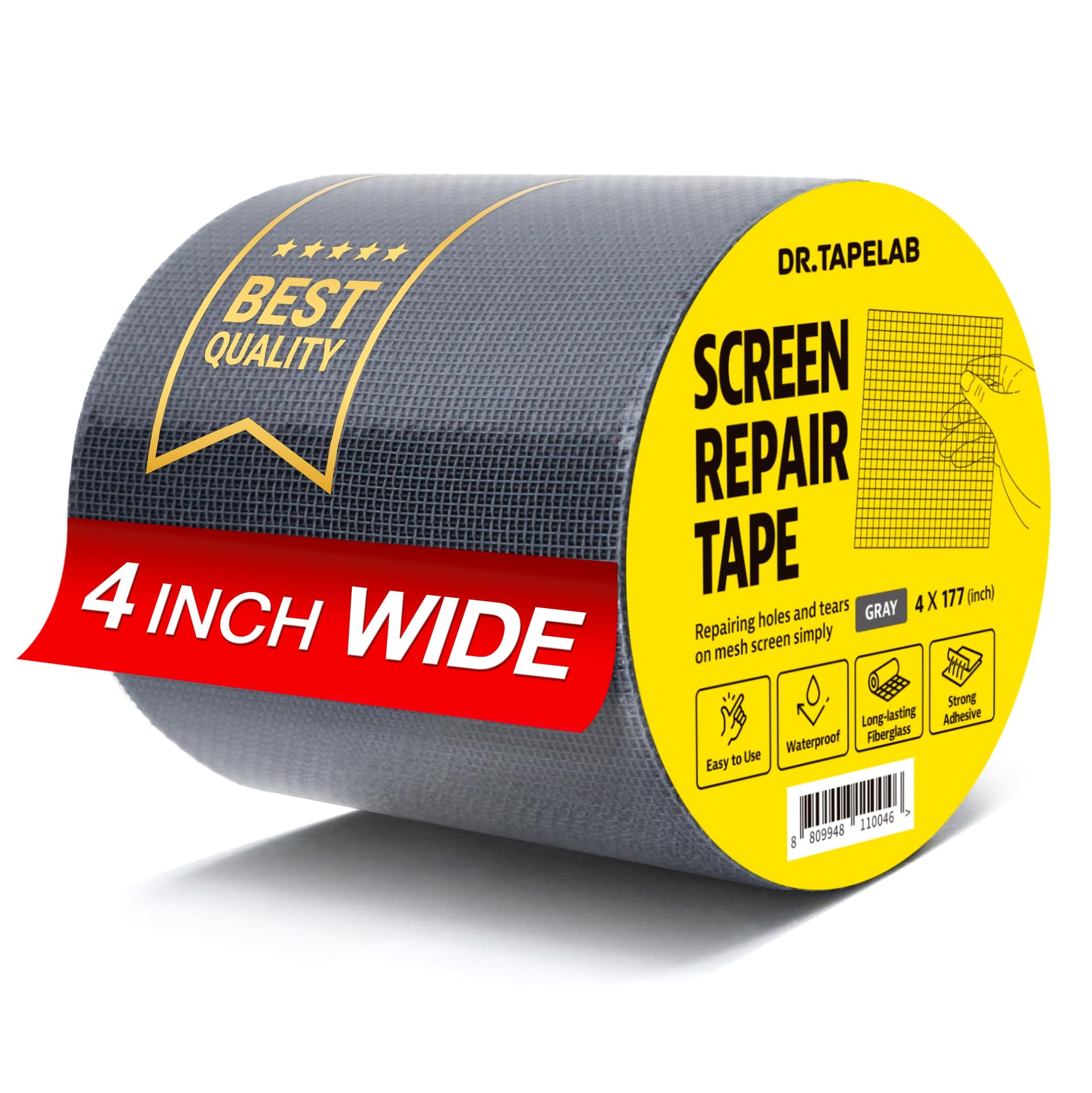 Grey Window Screen Repair Tape