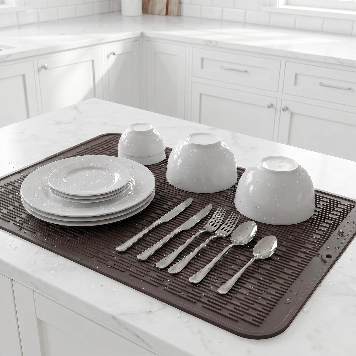 Silicone Dish Drying Mat for Multiple Usage
