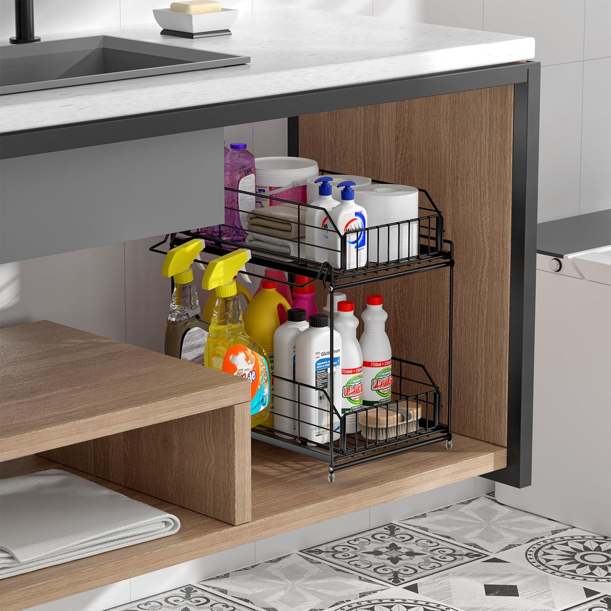 Under Sink Organizers and Storage 2 Pack (2 Count)