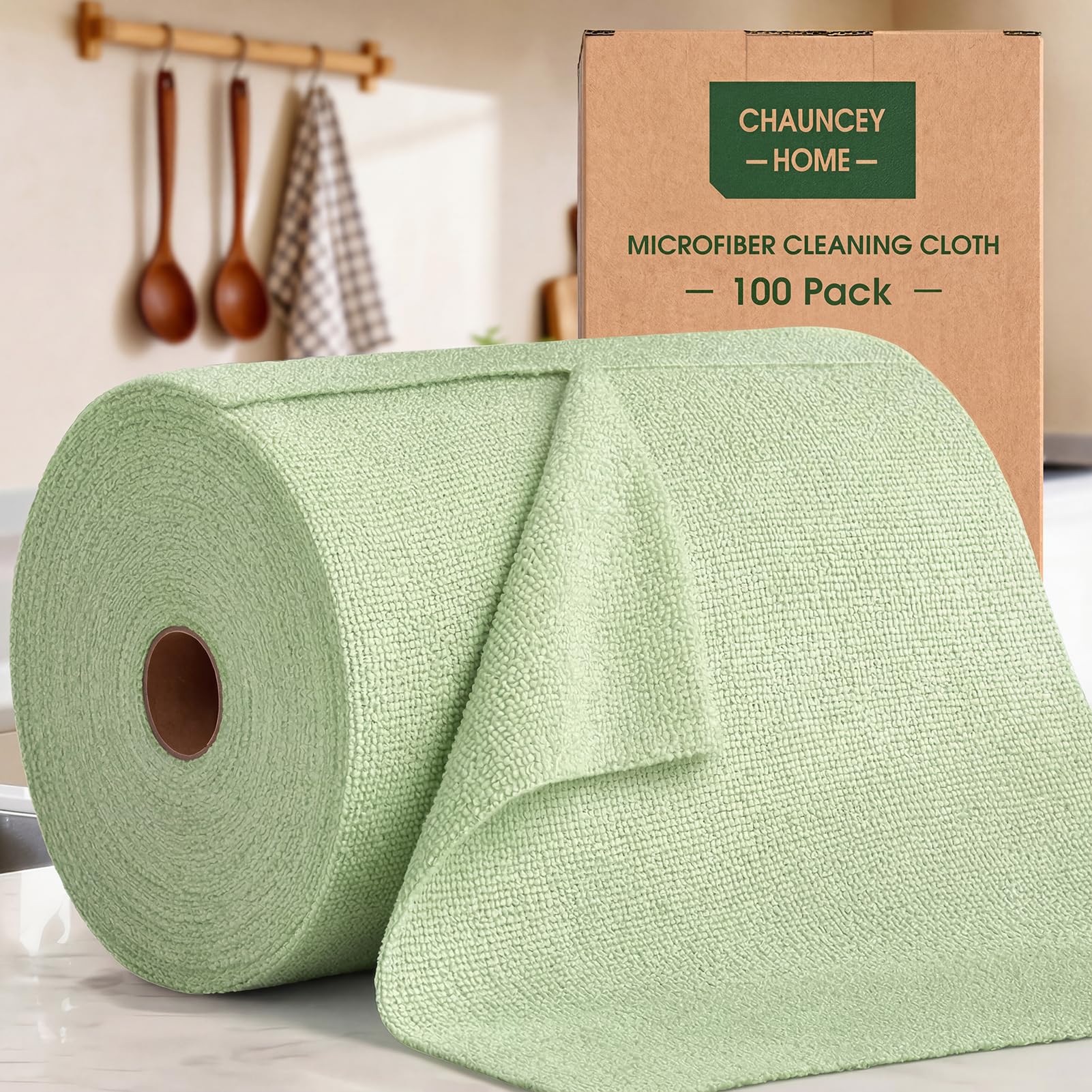 Microfiber Cleaning Cloth Roll (100 Count)