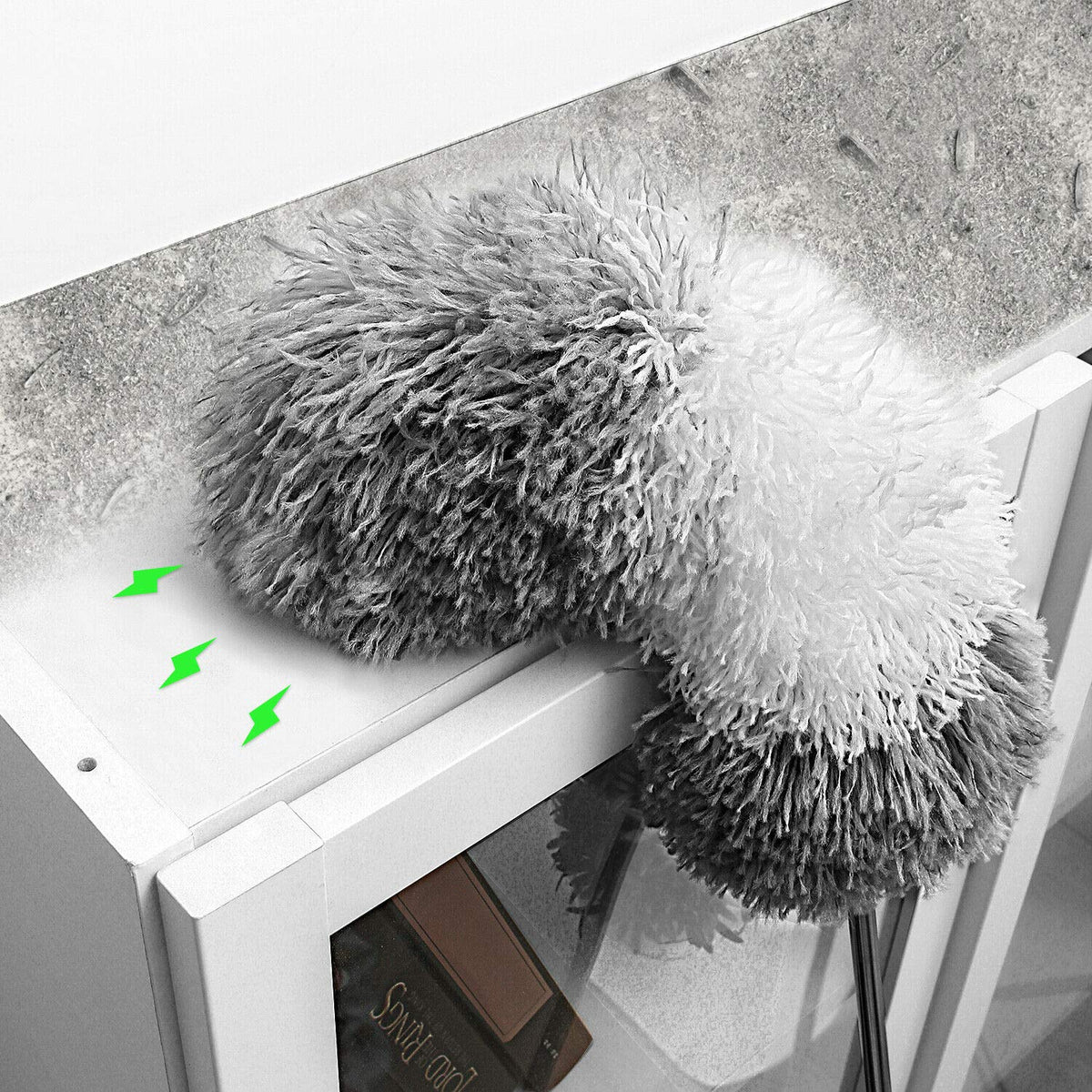 Microfiber Feather Duster with Extendable Pole and Bendable Head