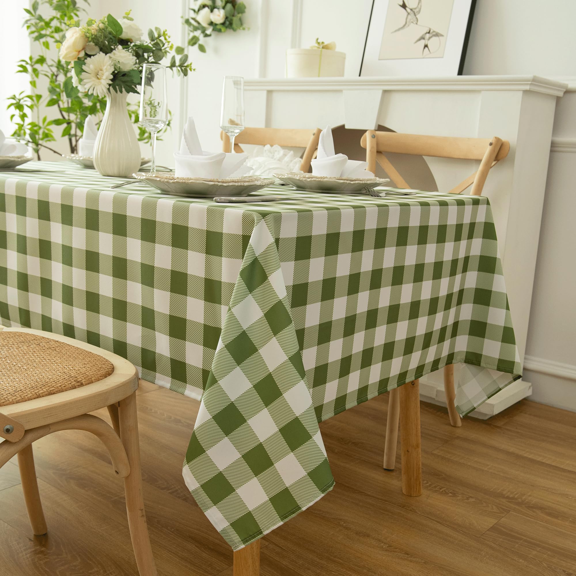 Classic Gingham Tablecloth Fabric
