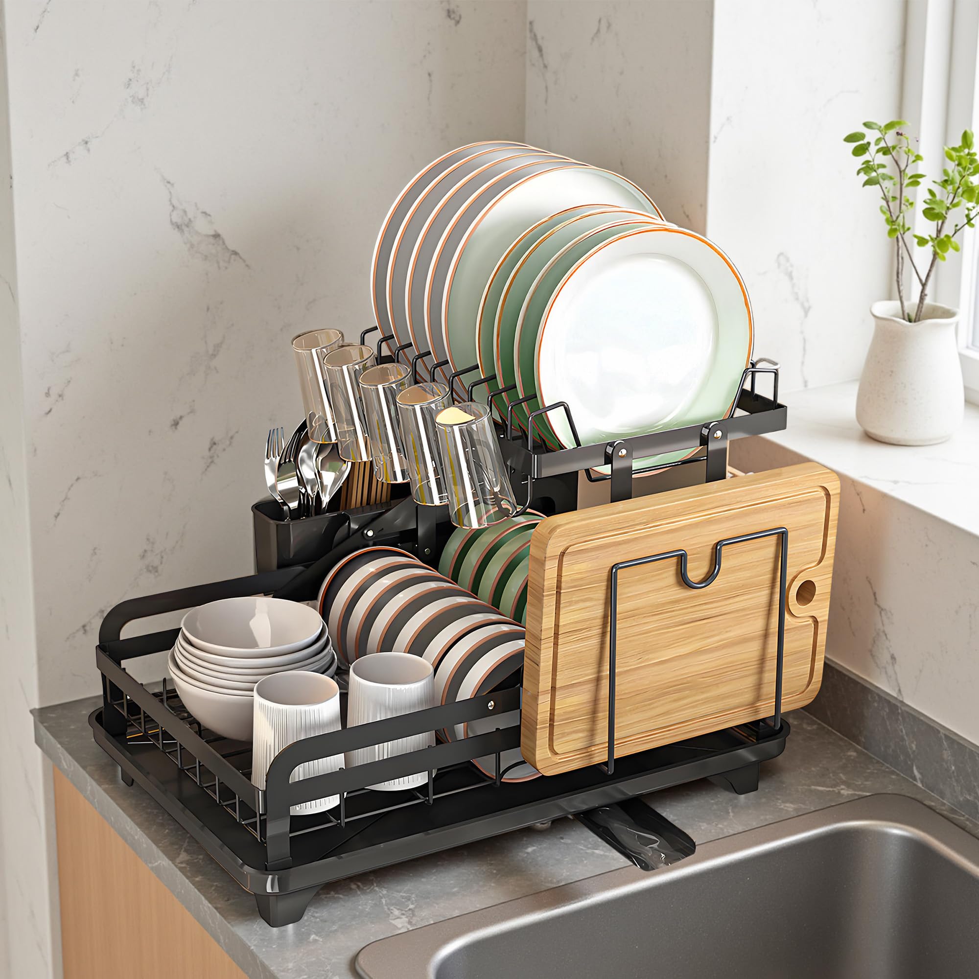2 Tier Dish Drying Rack