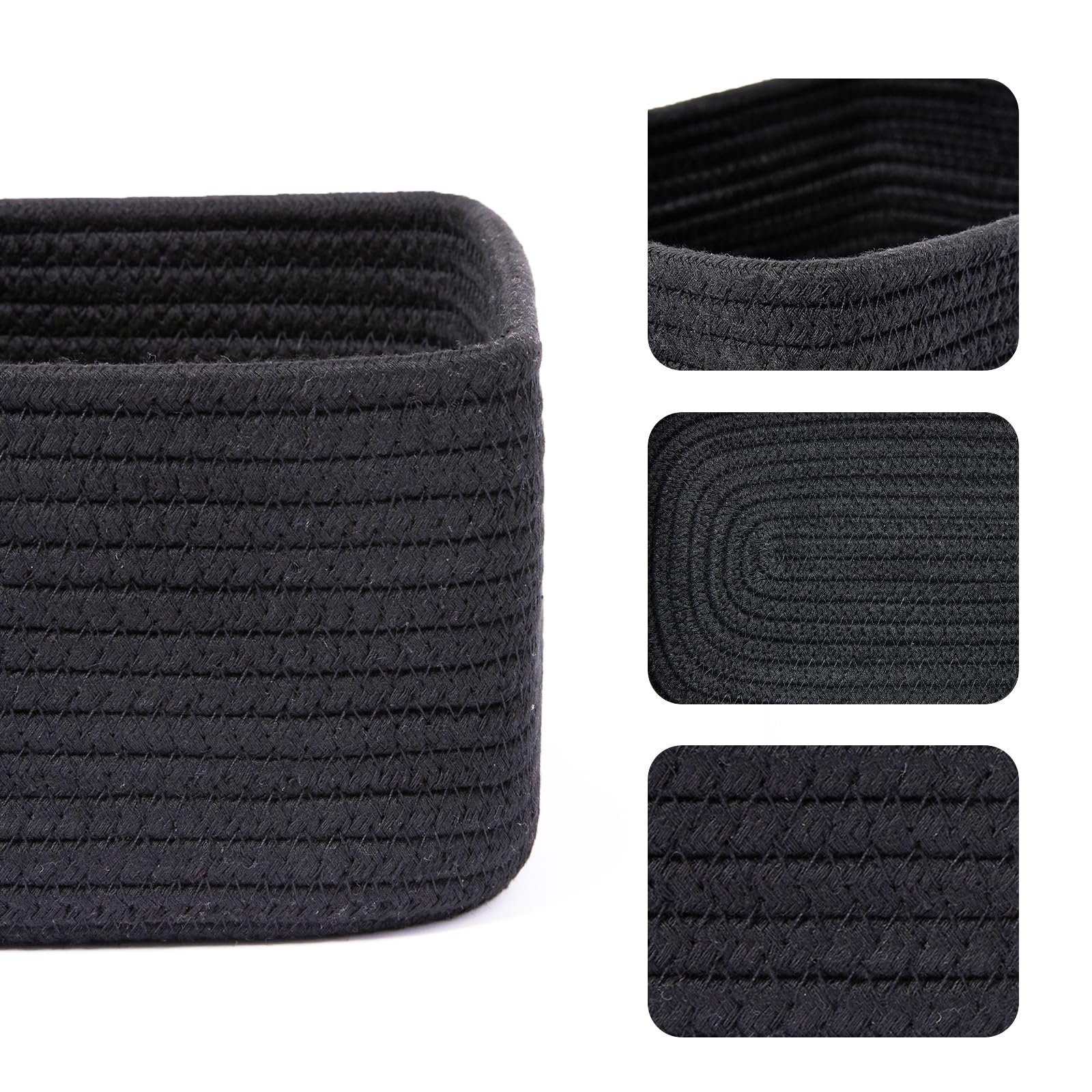 Small Storage Baskets for Organizing (3 Count)