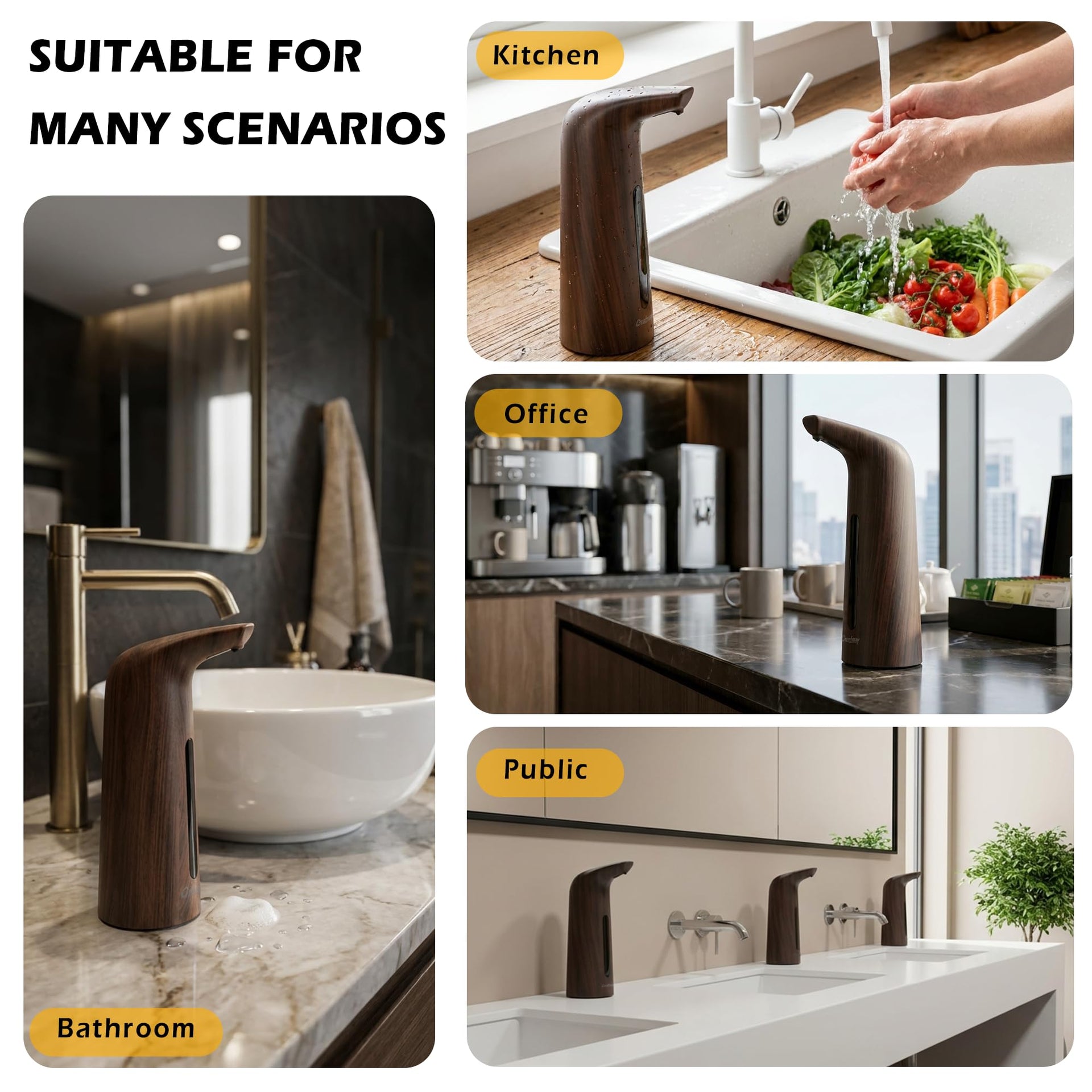 Touchless Automatic Soap Dispenser 400ml Rechargeable