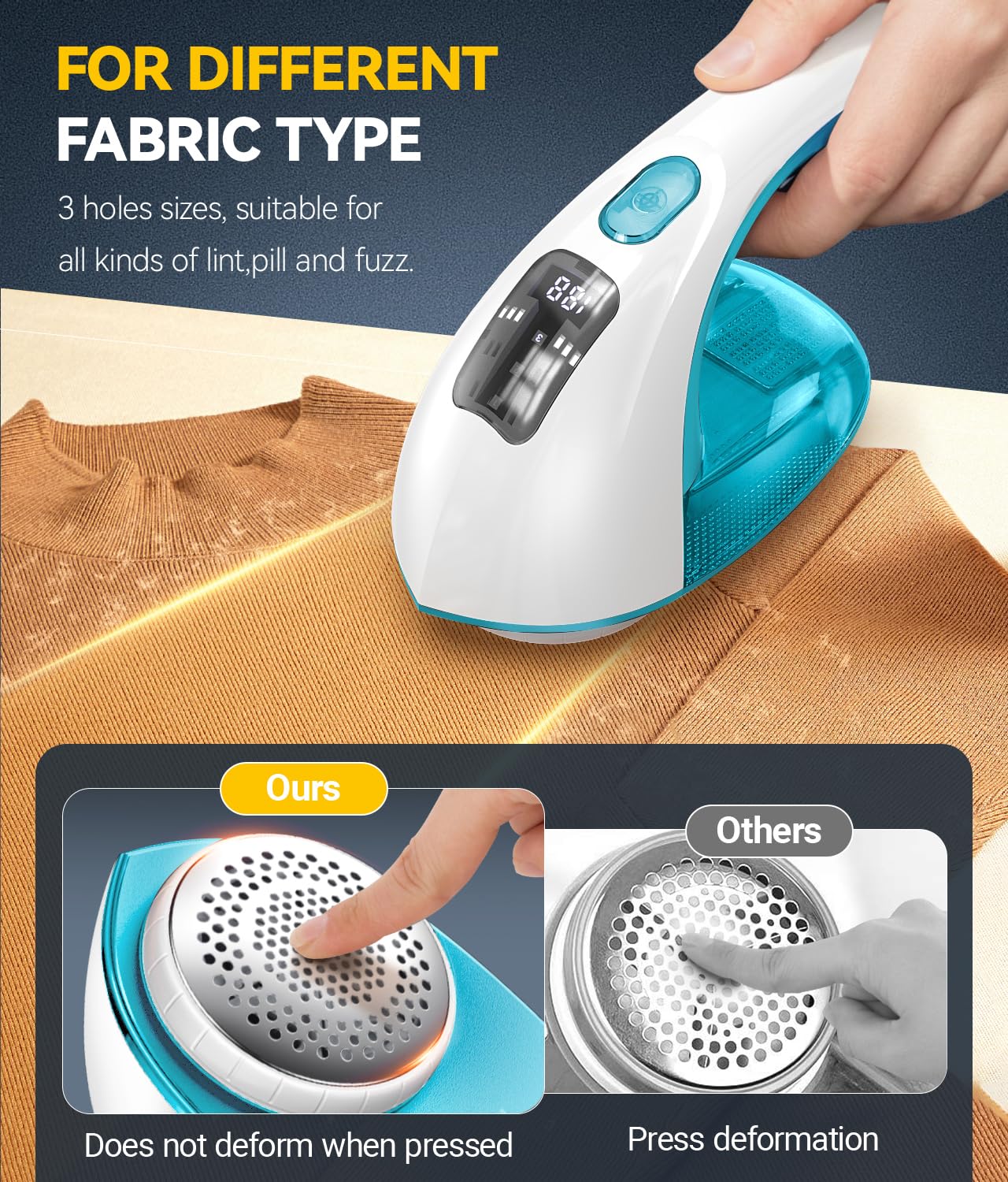 Rechargeable Fabric Shaver and Lint Remover