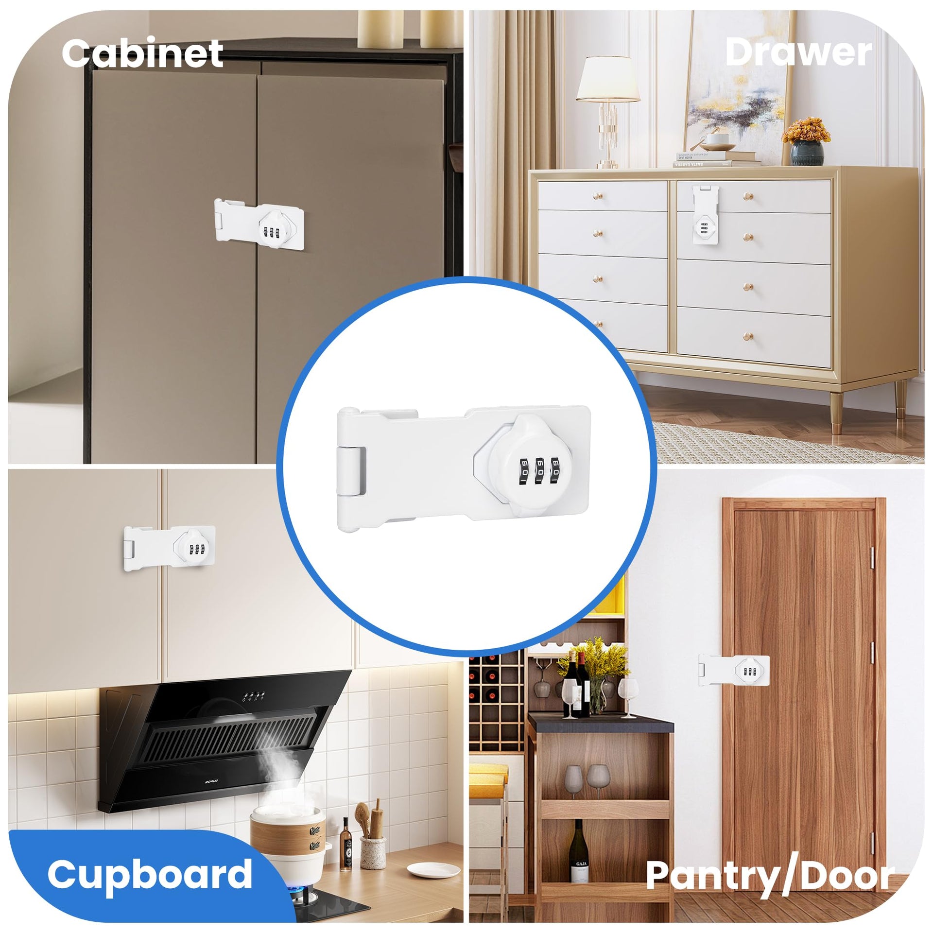 Keyless Cabinet Lock with Combination Code