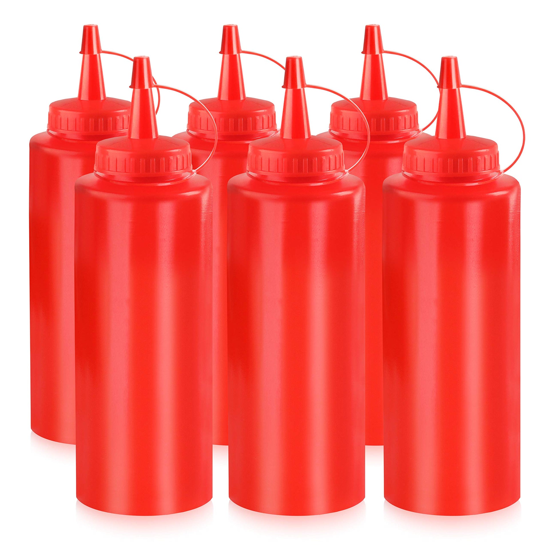 12 oz Red Squeeze Bottle